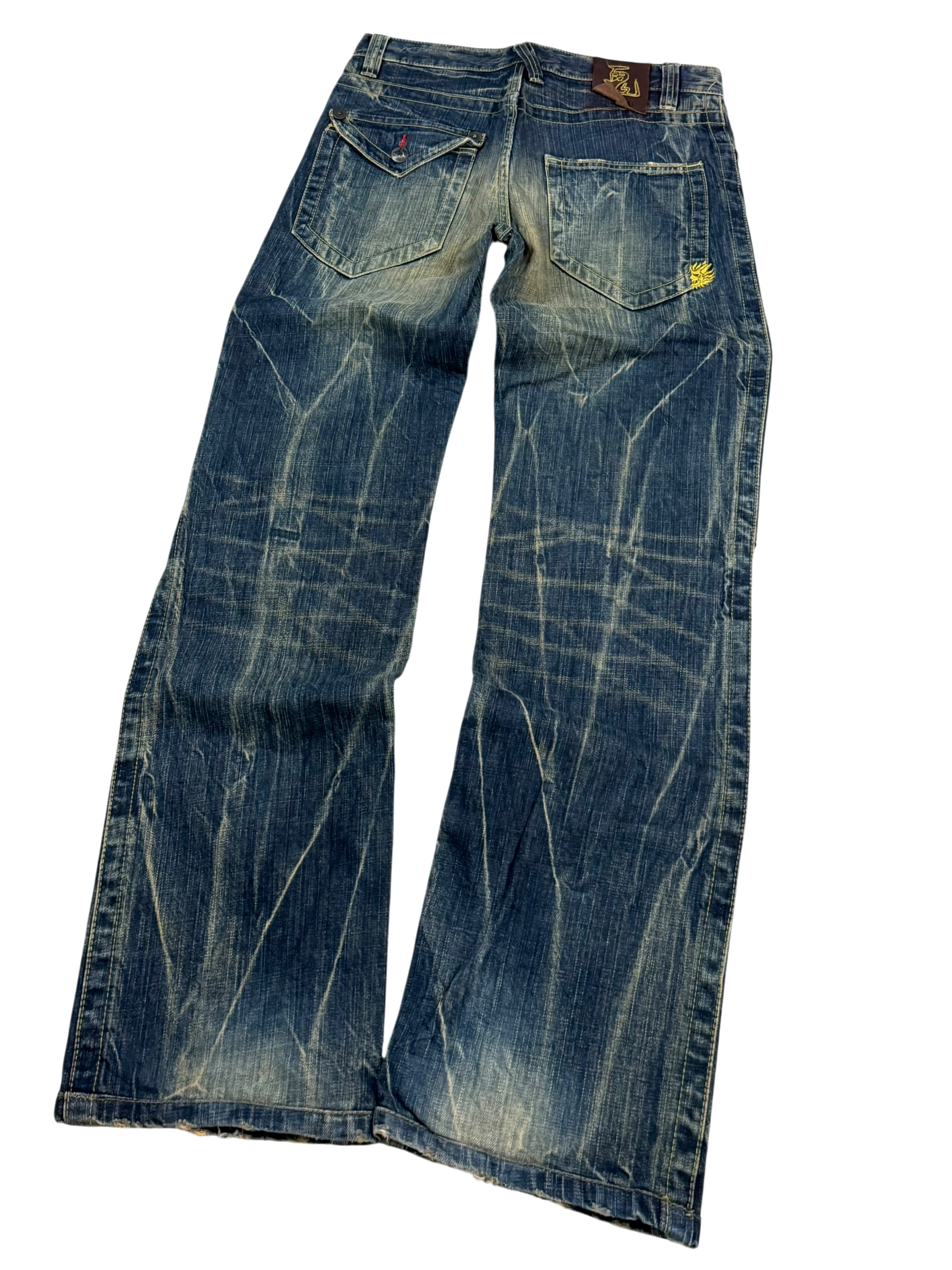 Ultra Washed Straight-Fit Jeans (S)