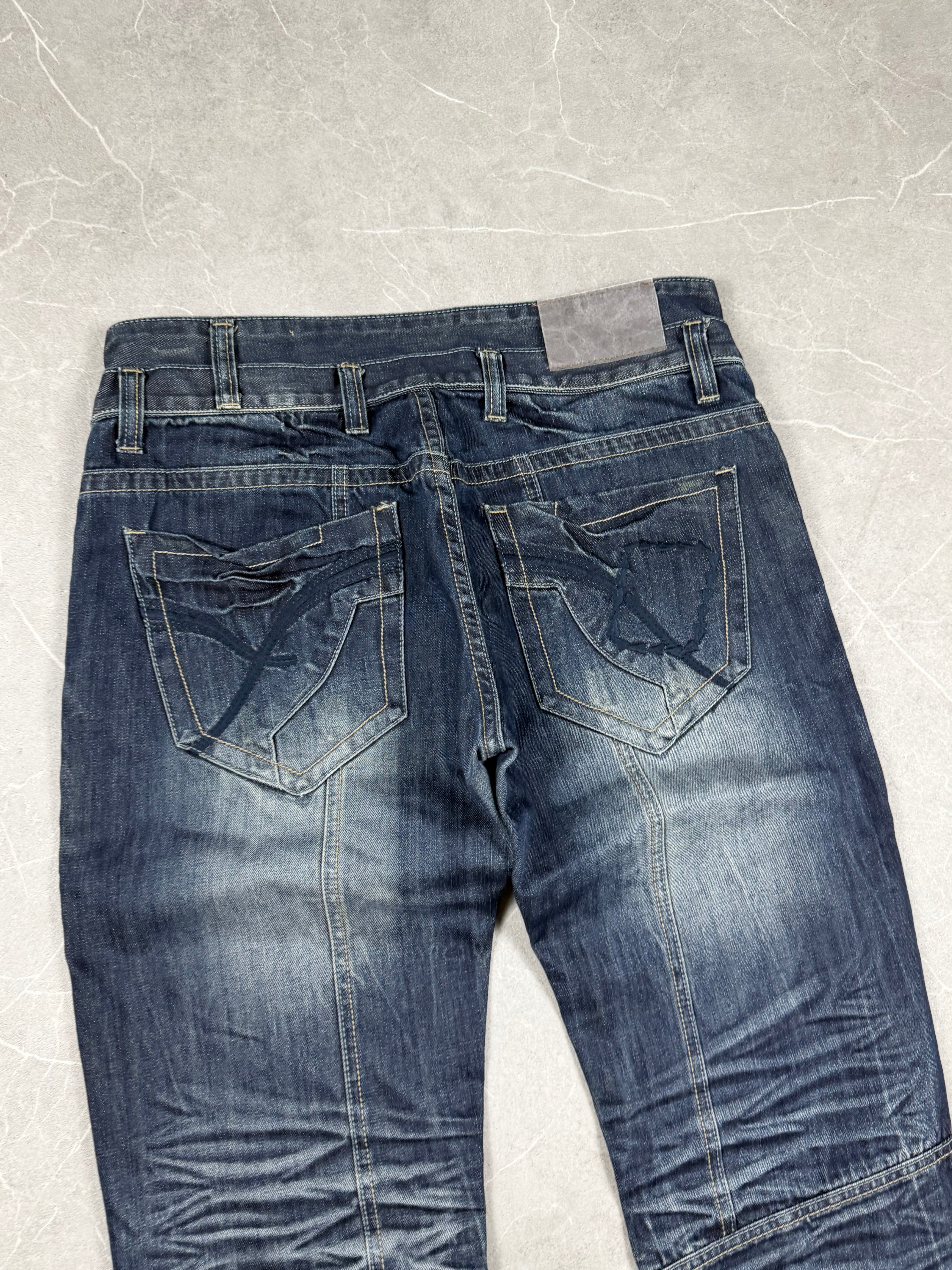Vintage washed Straight Jeans (M-L)