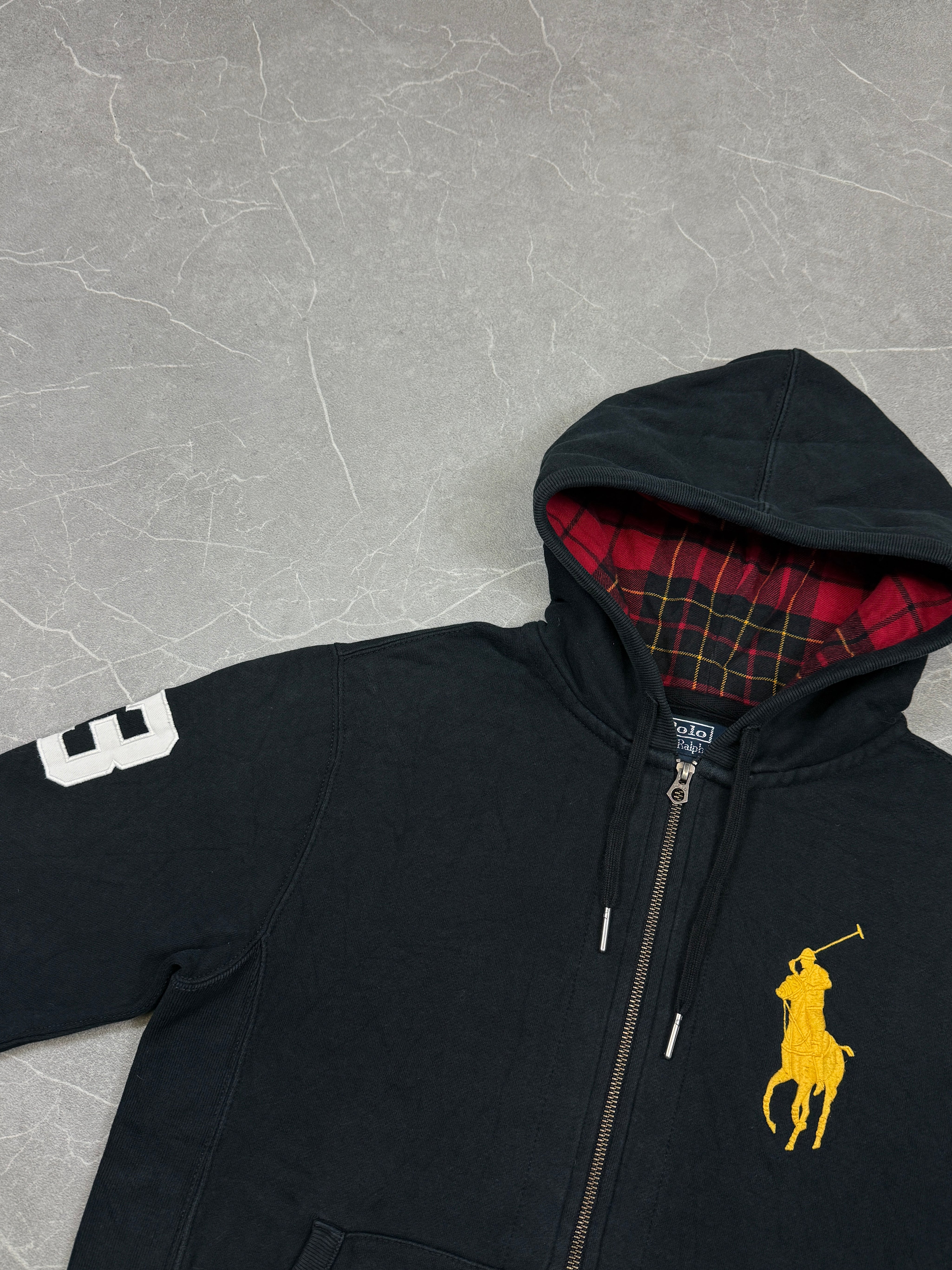 Ralph Lauren Big Pony Checked Hood Zipper (S)
