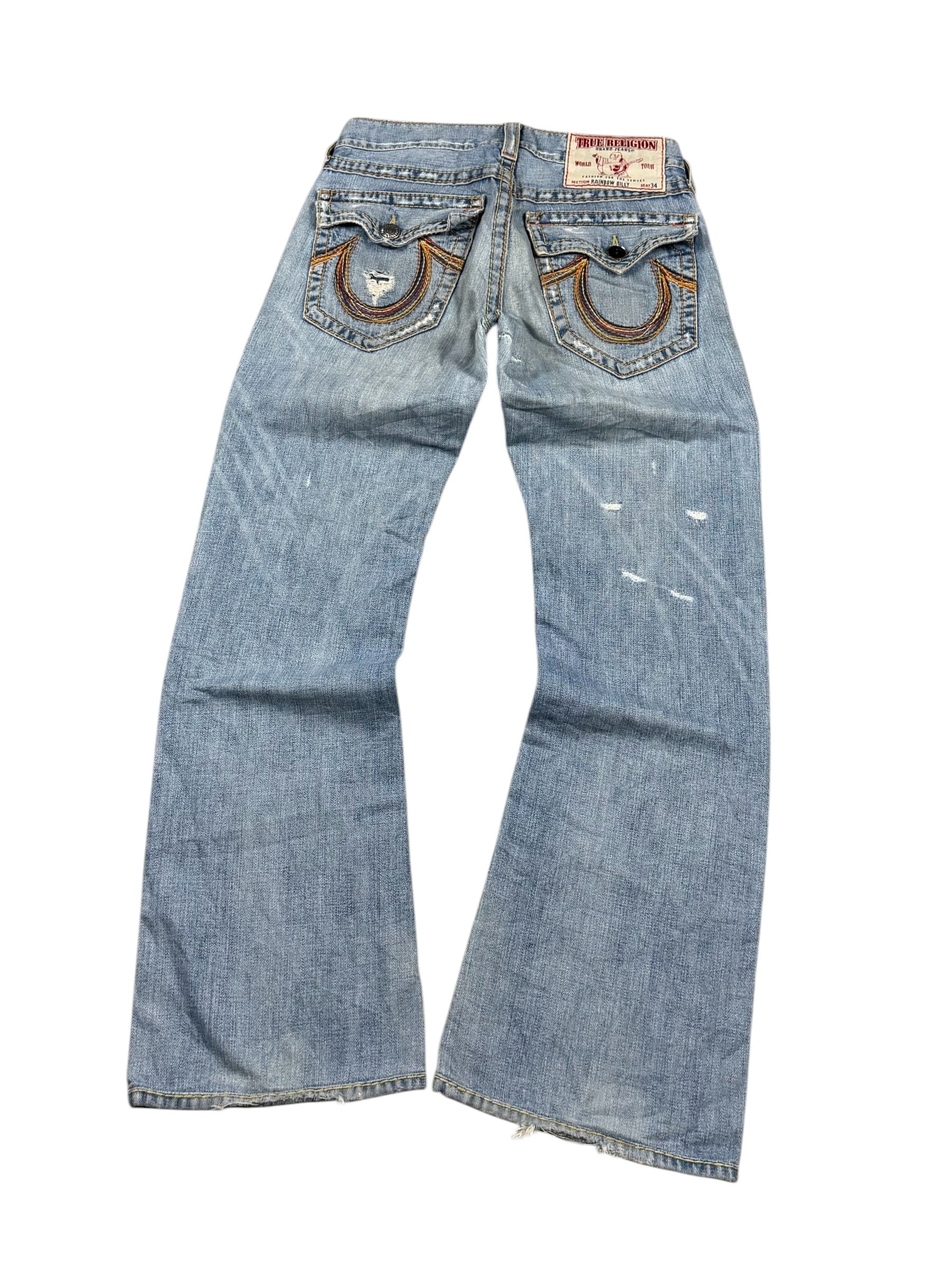 True Religion Rainbow Billy Bootcut Jeans (S)