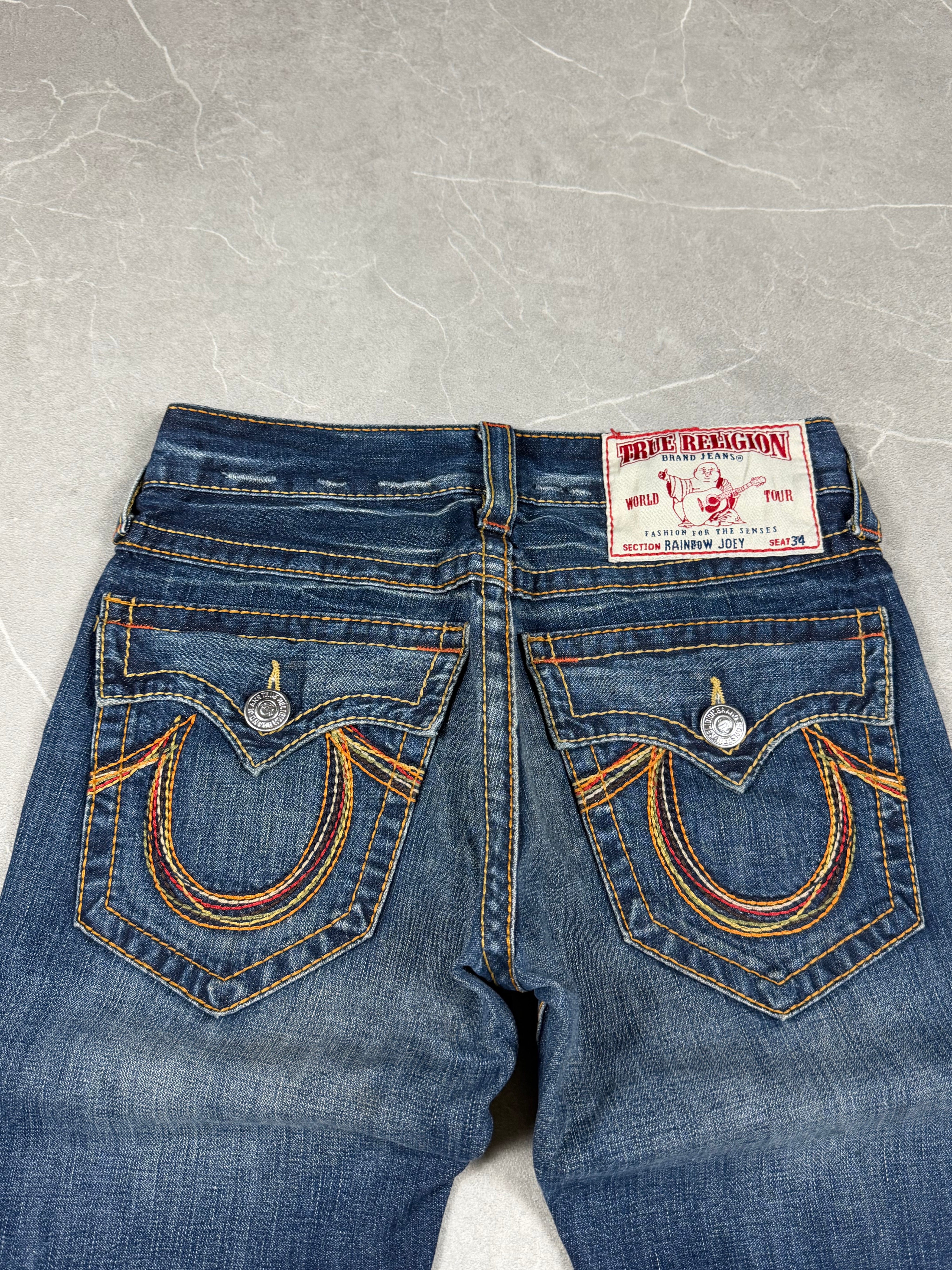 Vintage True Religion Rainbow Bootcut Jeans (S)