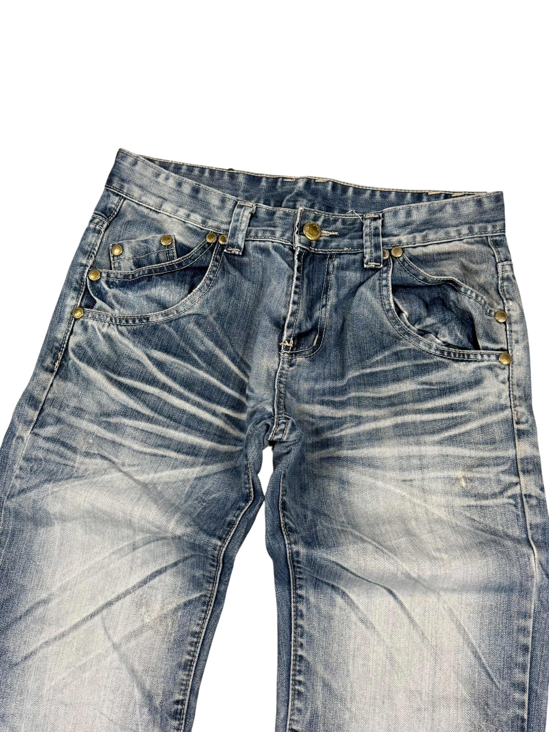 Ultra Washed Bootcut Jeans (XS-S)
