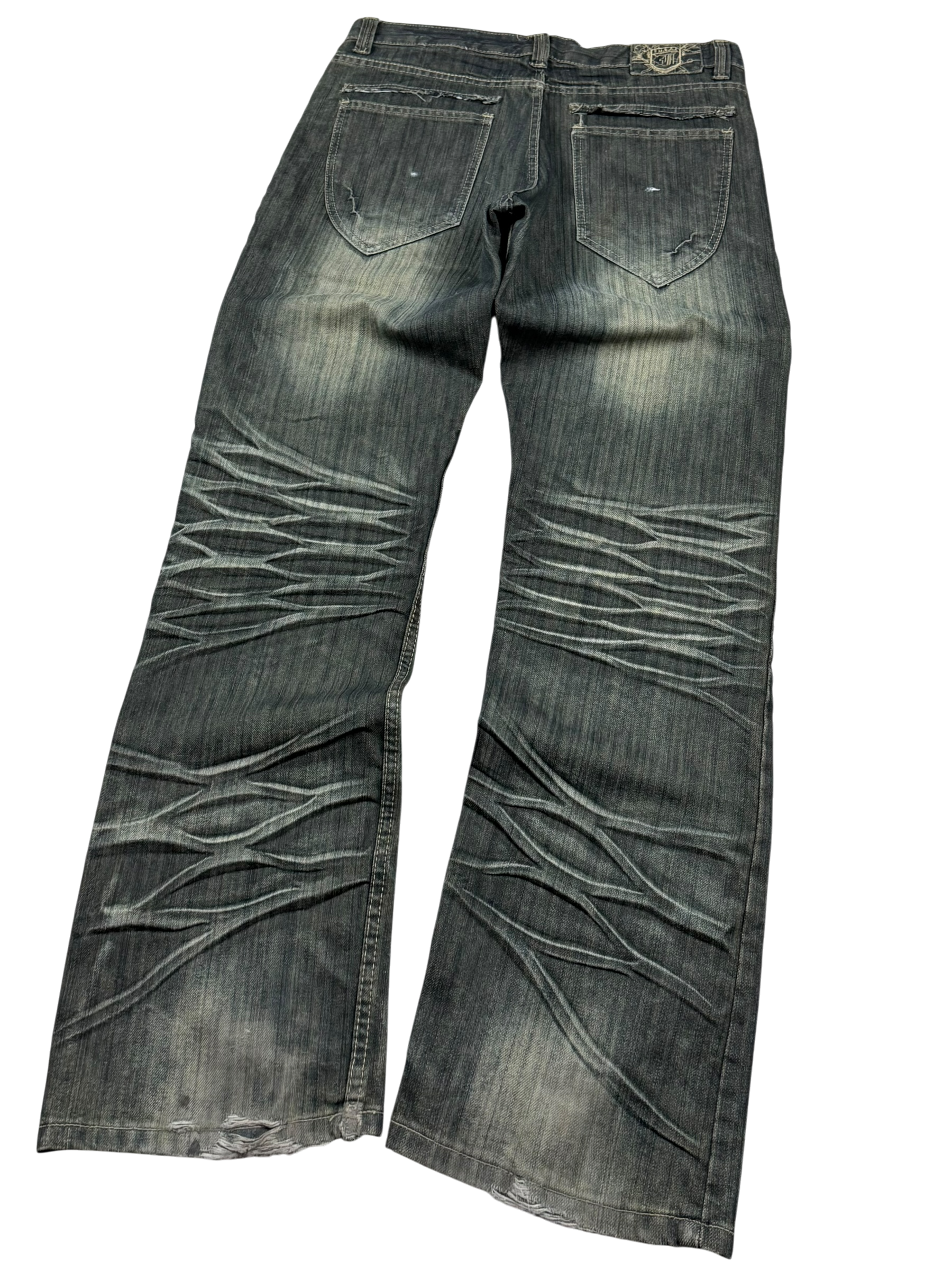 Crazy washed Bootcut Jeans (L)