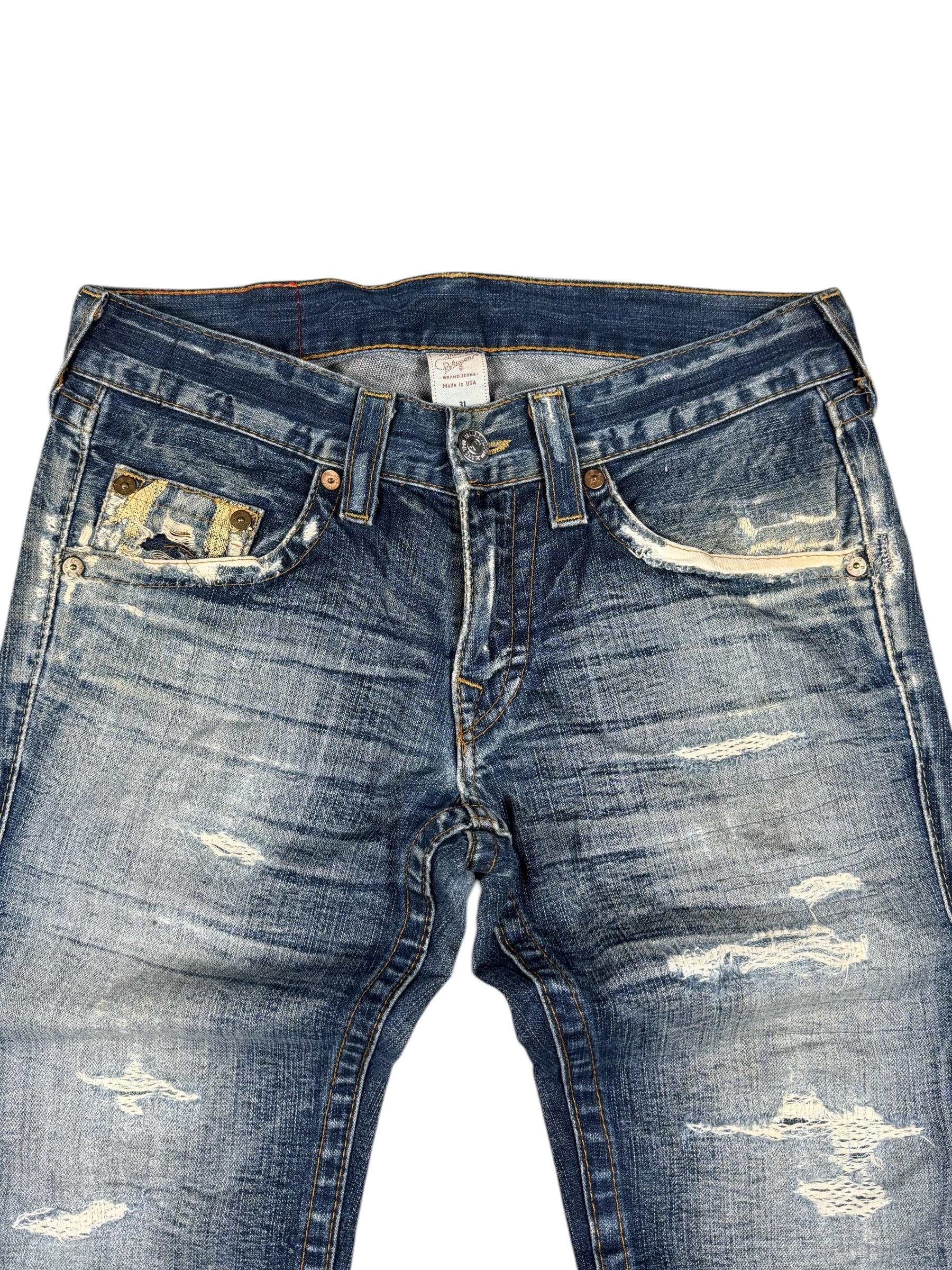 True Religion washed Bootcut Jeans (M)