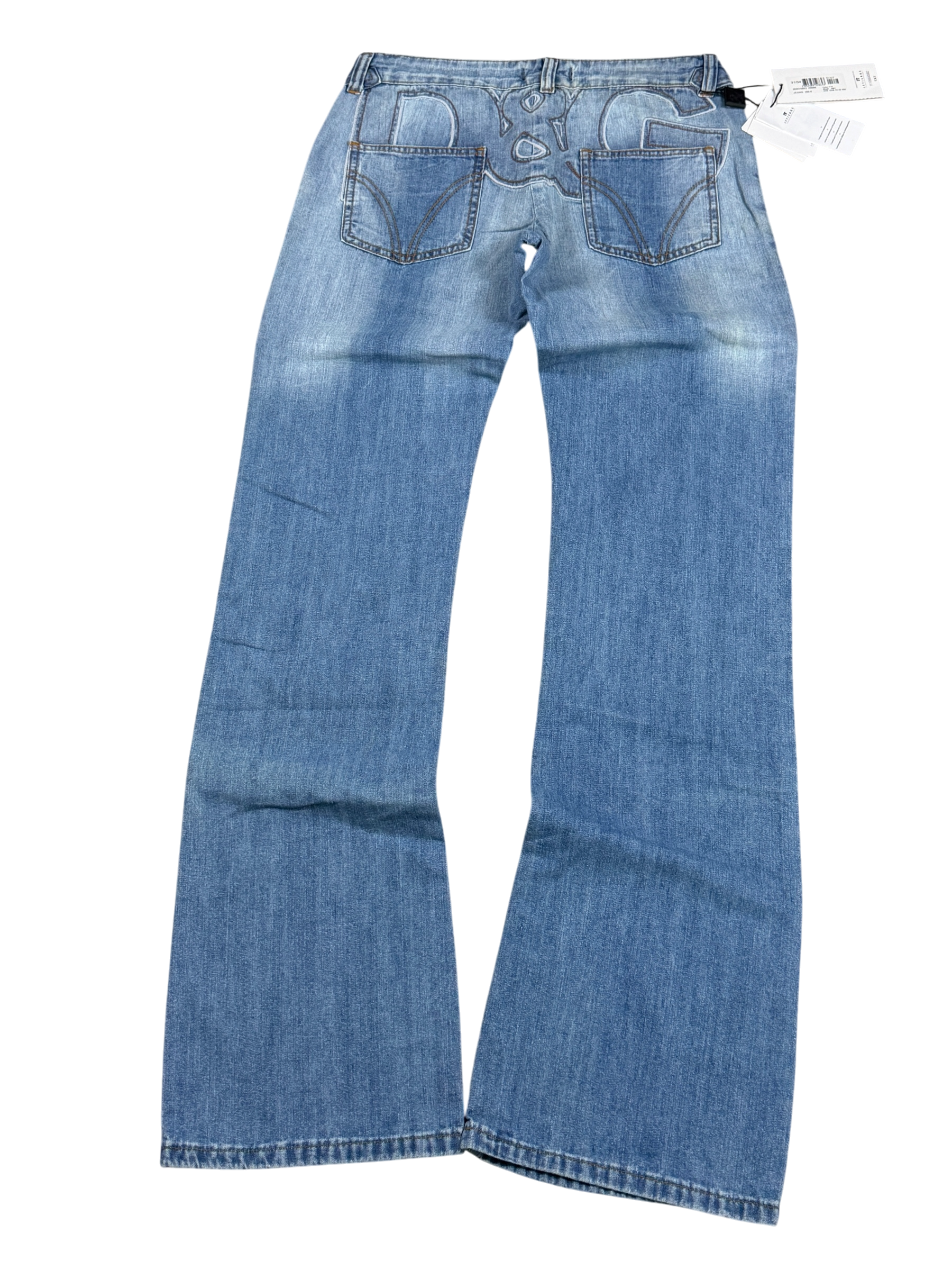 Dolce Gabbana Vintage Big Logo Bootcut Jeans (XS-S)