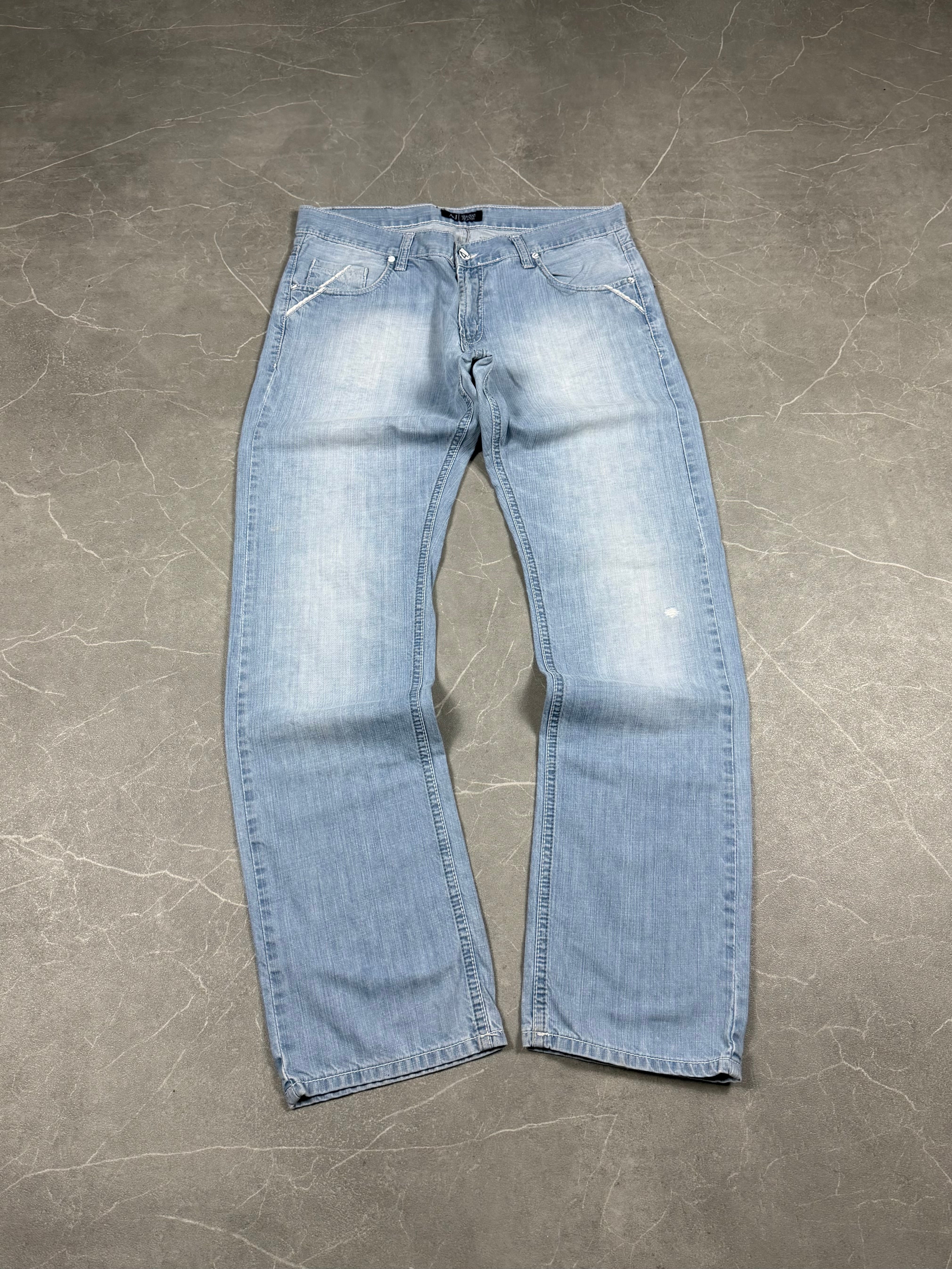 Vintage Armani Logo Jeans (L)