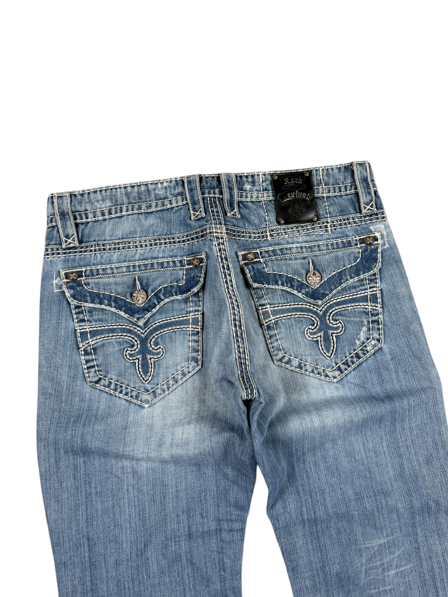 Rock Revival Baggy/Bootcut Jeans (M)