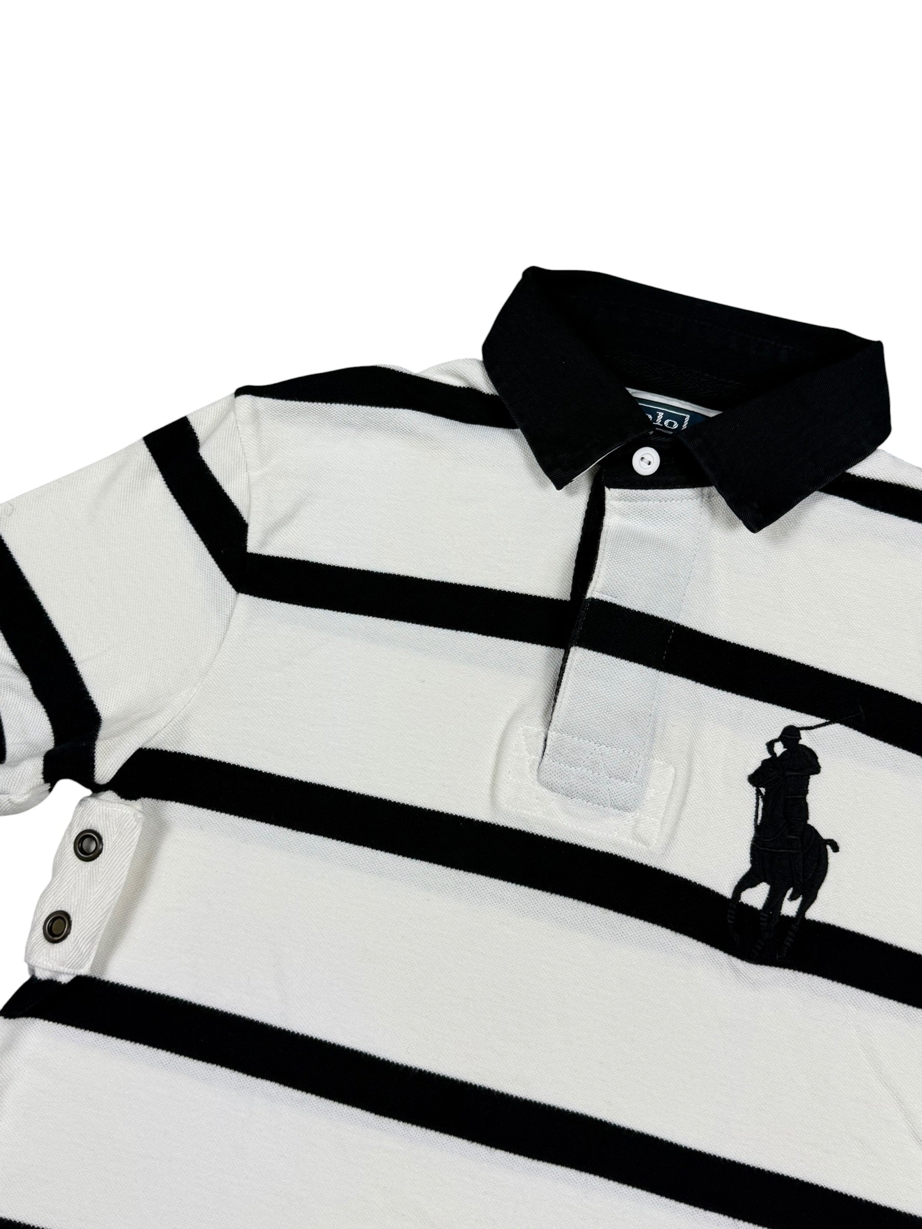 Ralph Lauren Striped Big Pony Poloshirt (S)