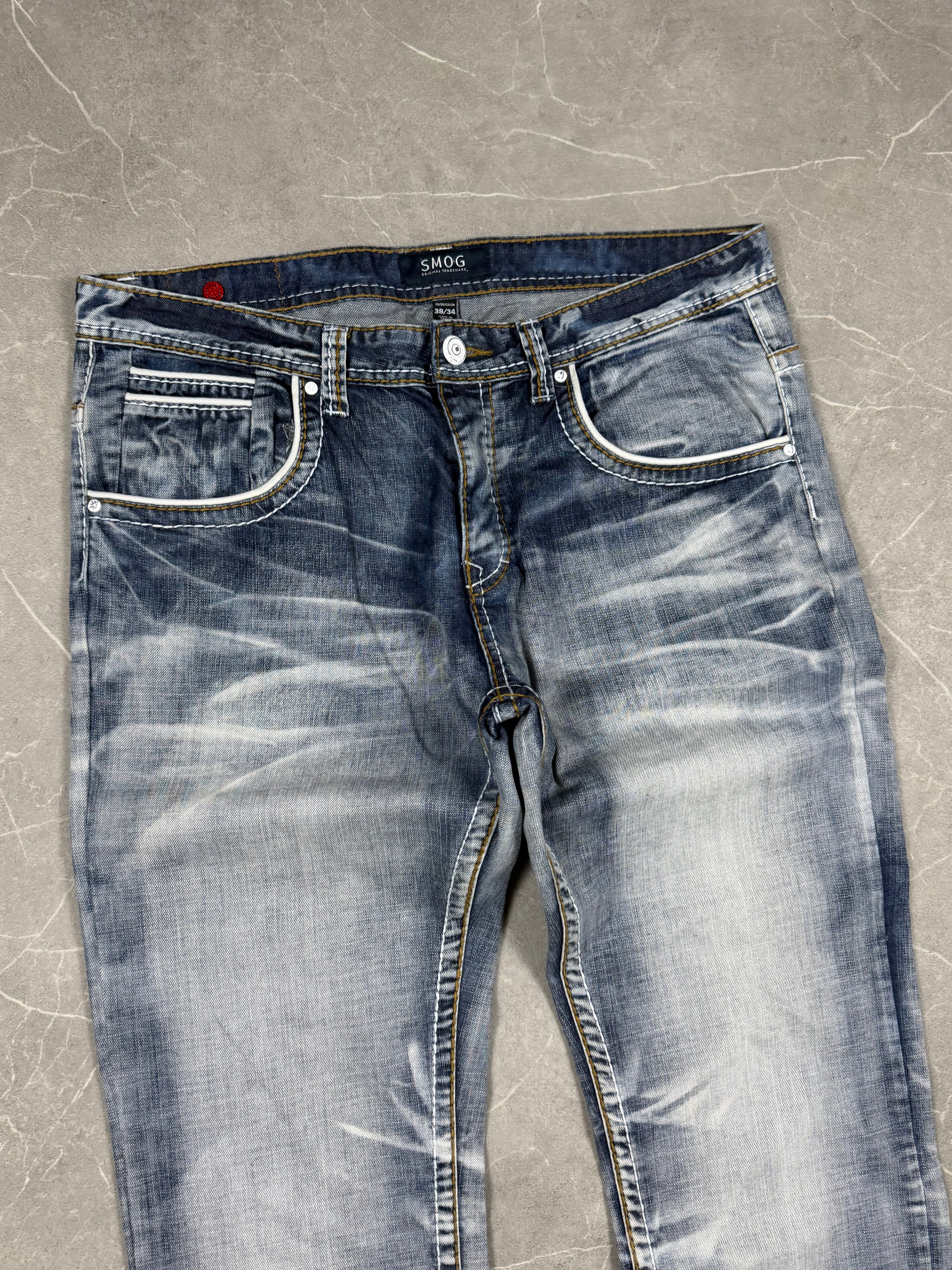 Vintage Washed Straight Jeans (XL)