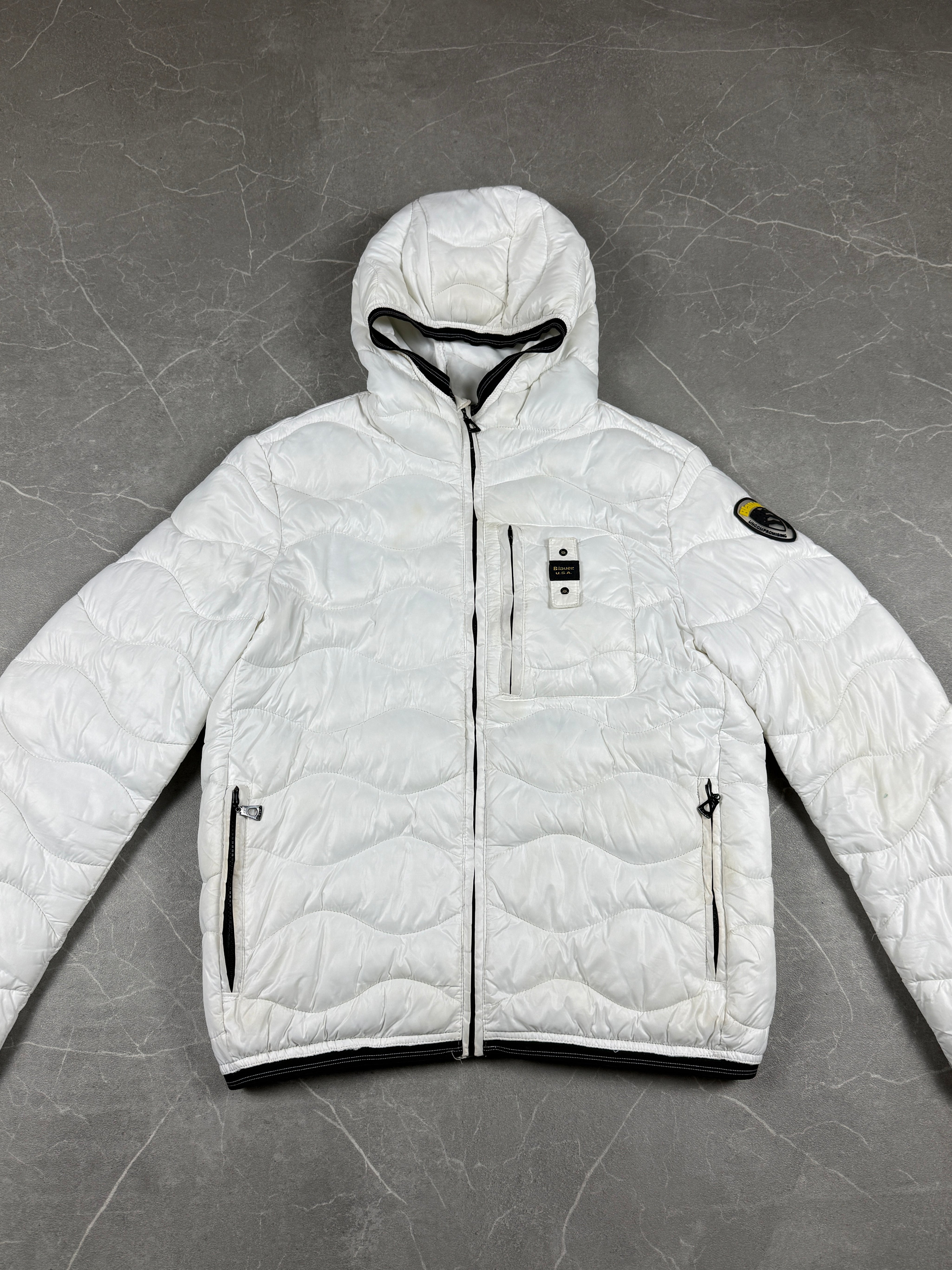 Blauer Puffer Jacke (S)