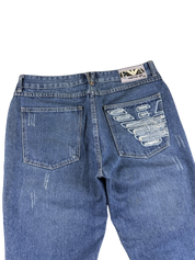 Armani vintage Big Logo Straight Jeans (M-L)