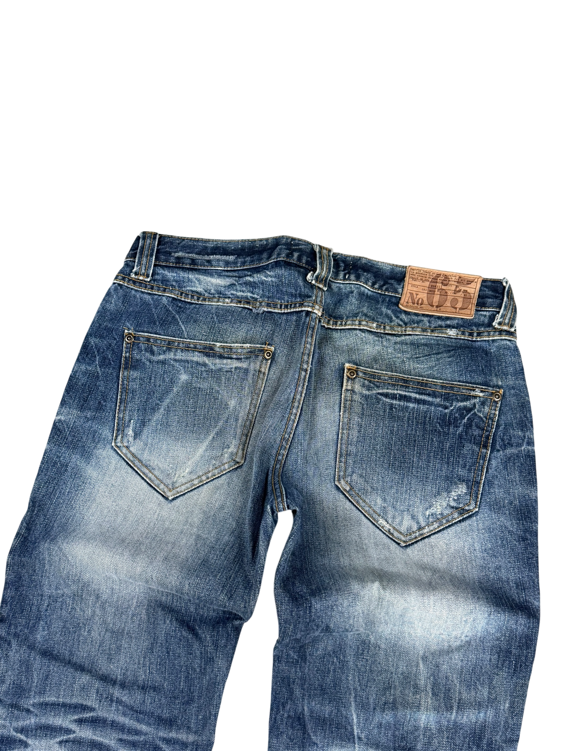 Ultra Washed Straight Jeans (XS-S)