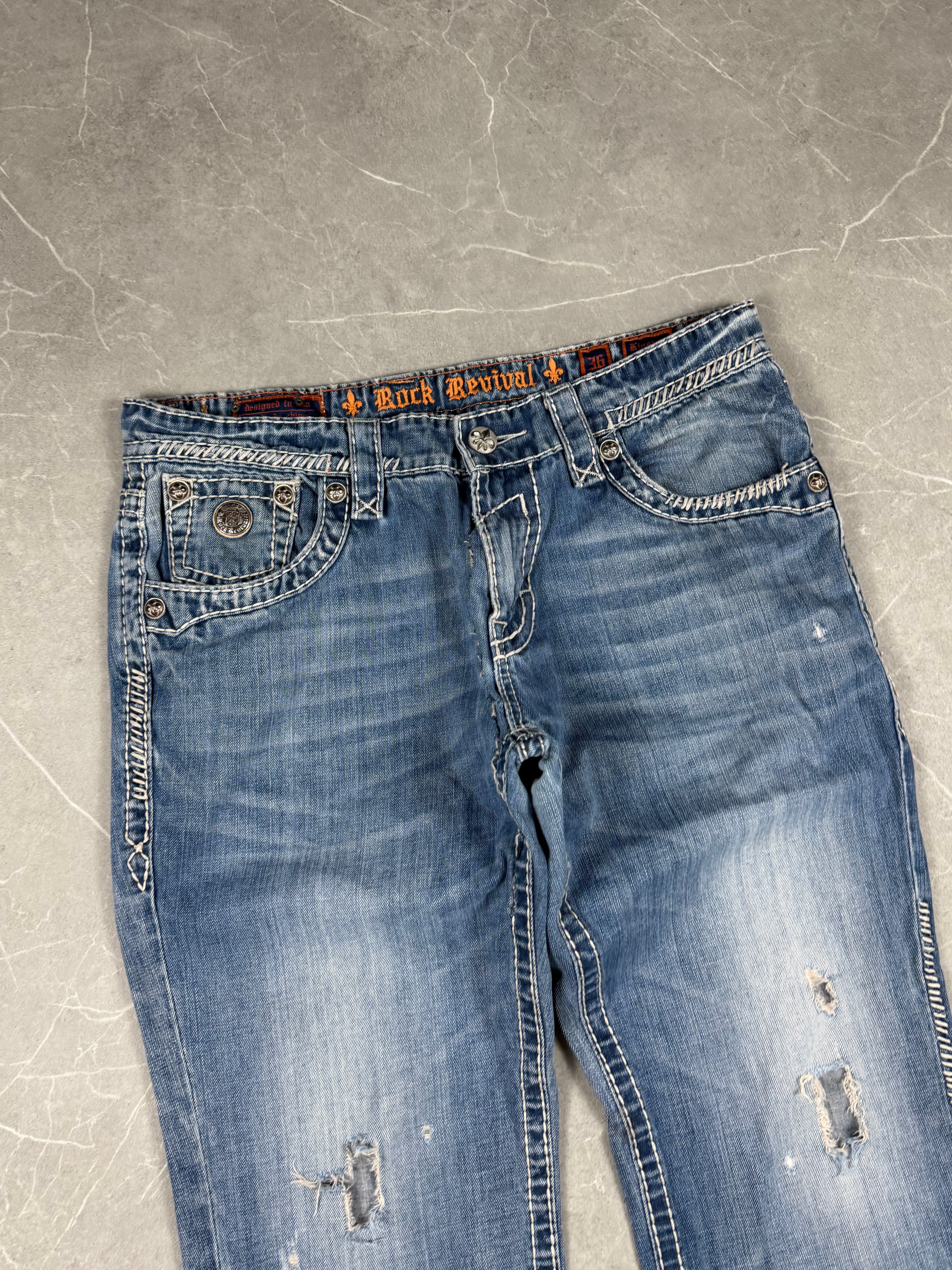 Rock Revival washed Bootcut Jeans (L-XL)