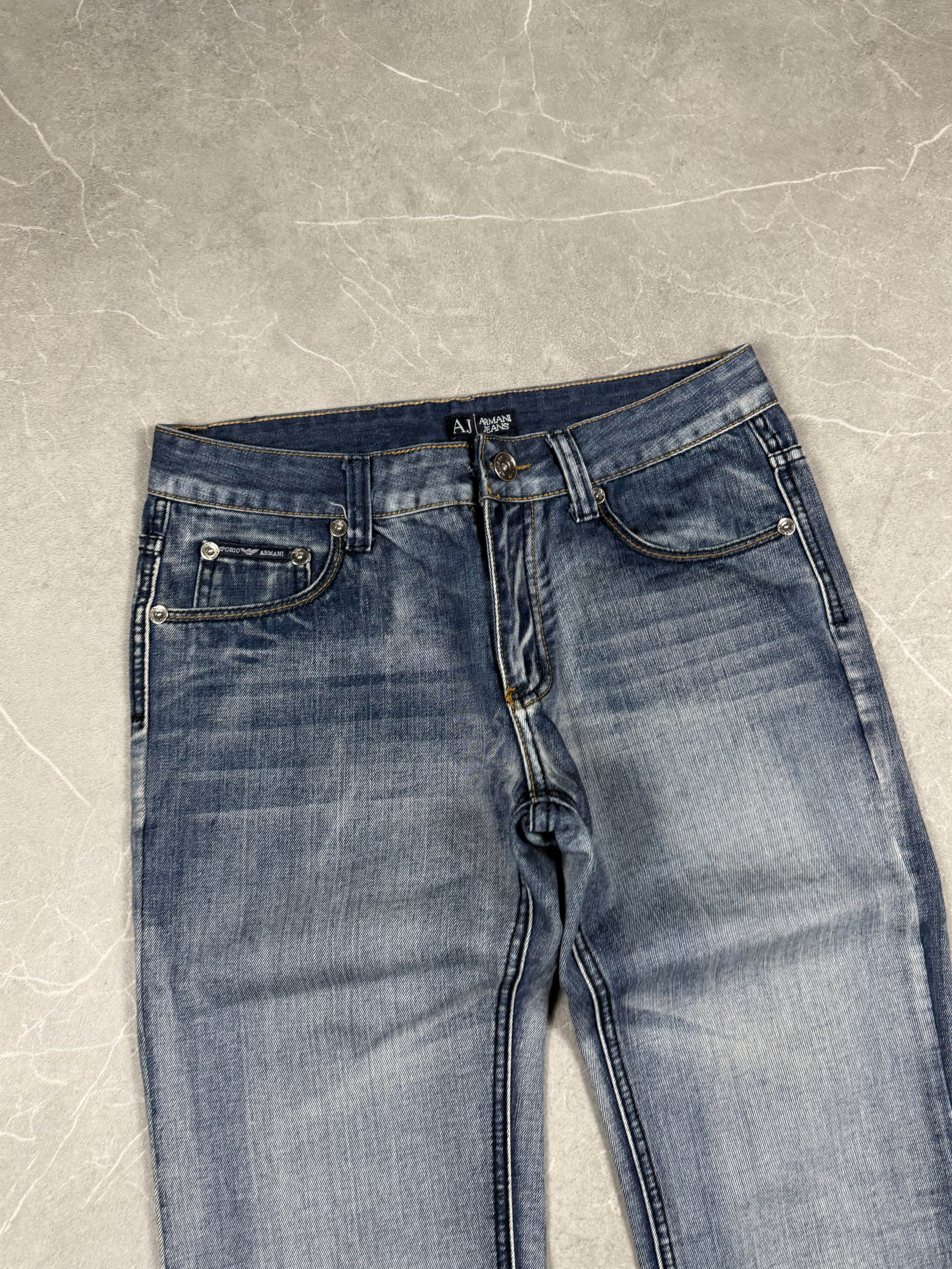 Armani Big Logo washed Slim/Straight Jeans (S)