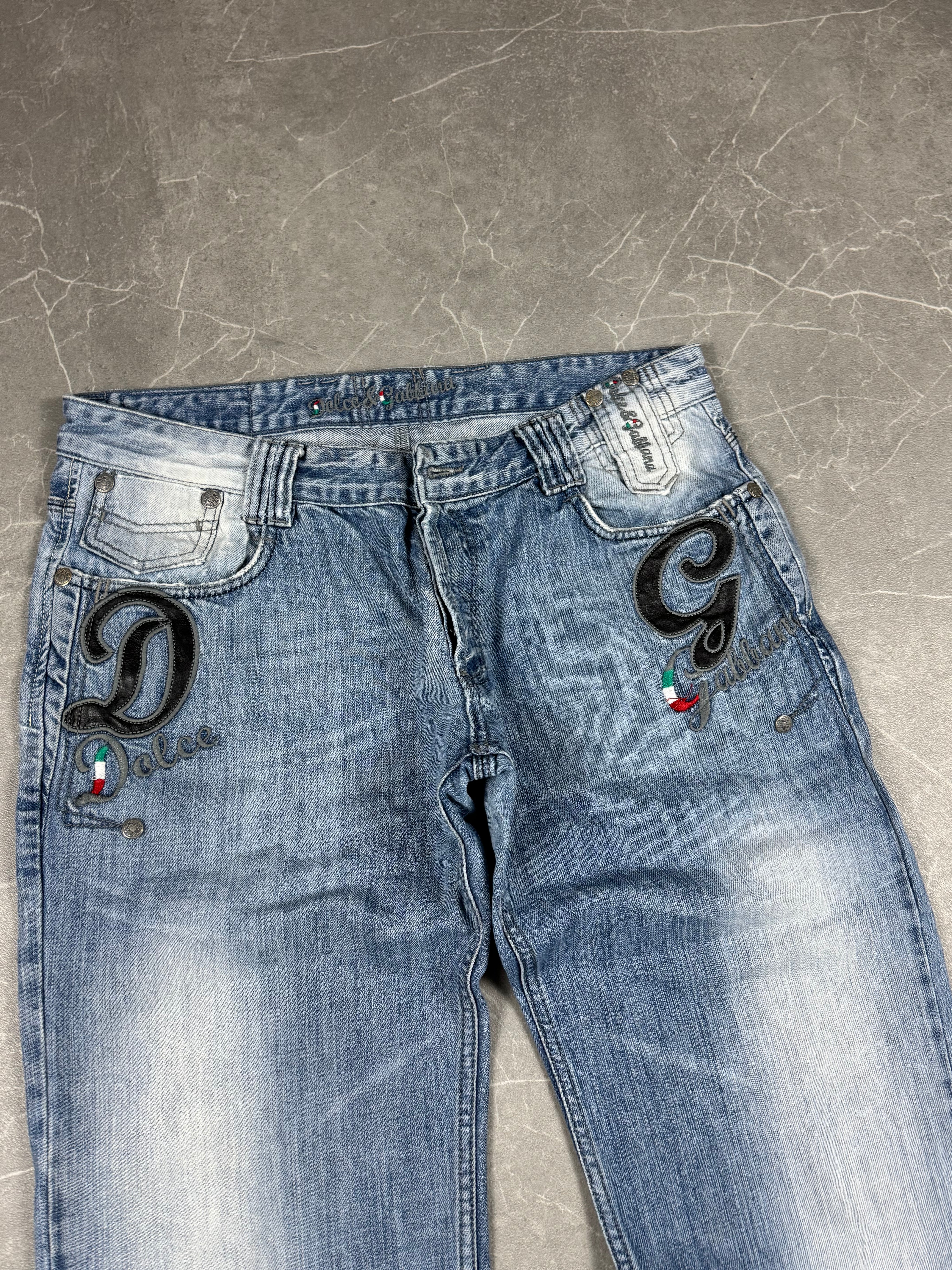 Dolce Gabbana Big Logo Jeans (M)