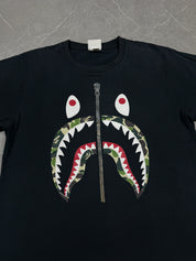 Bape Camo Sharkzip T-Shirt (M)