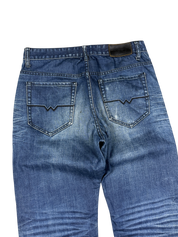 Vintage Washed Baggy/Bootcut Jeans (S)