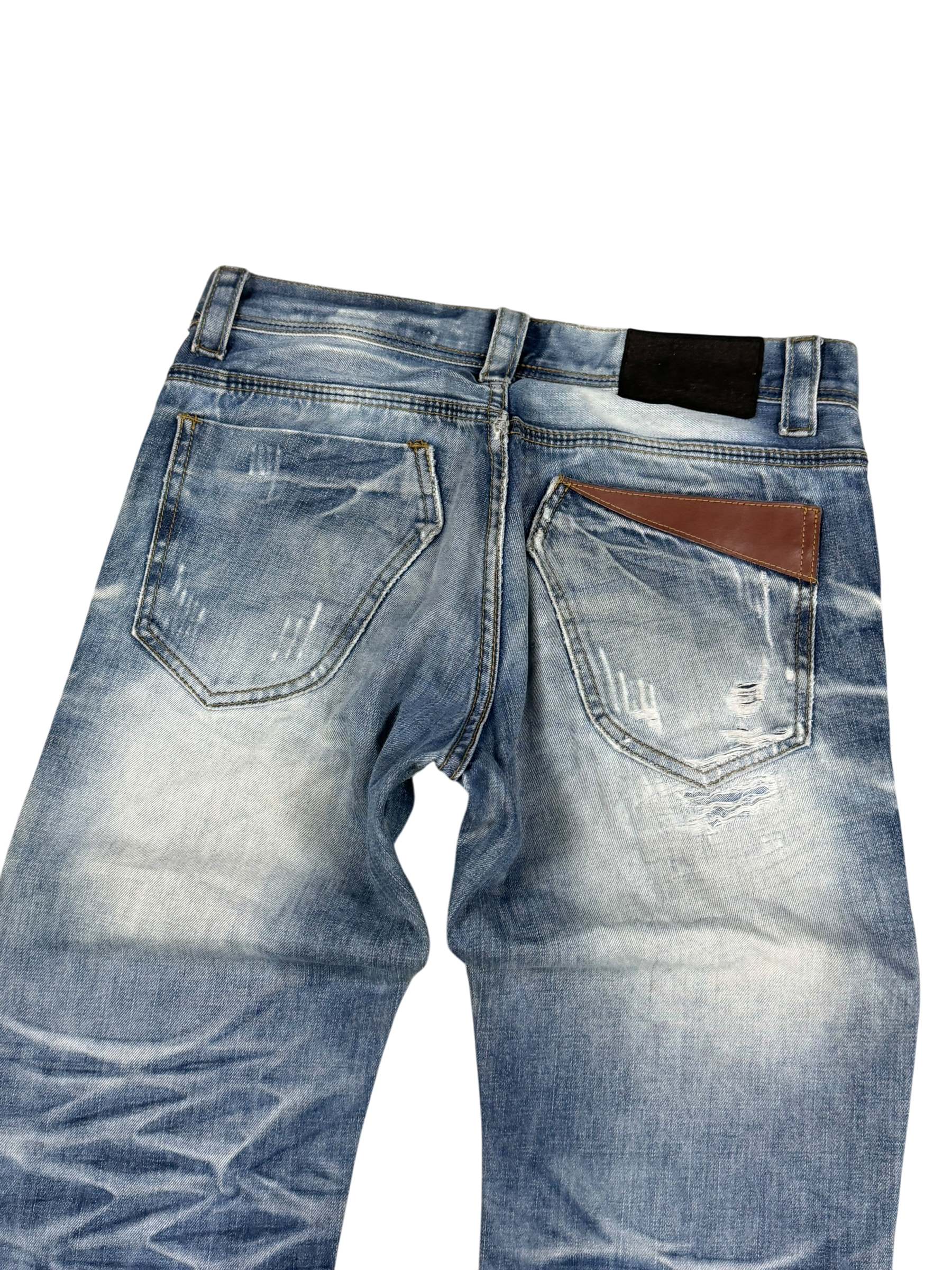 Washed Straight Fit Jeans (S)