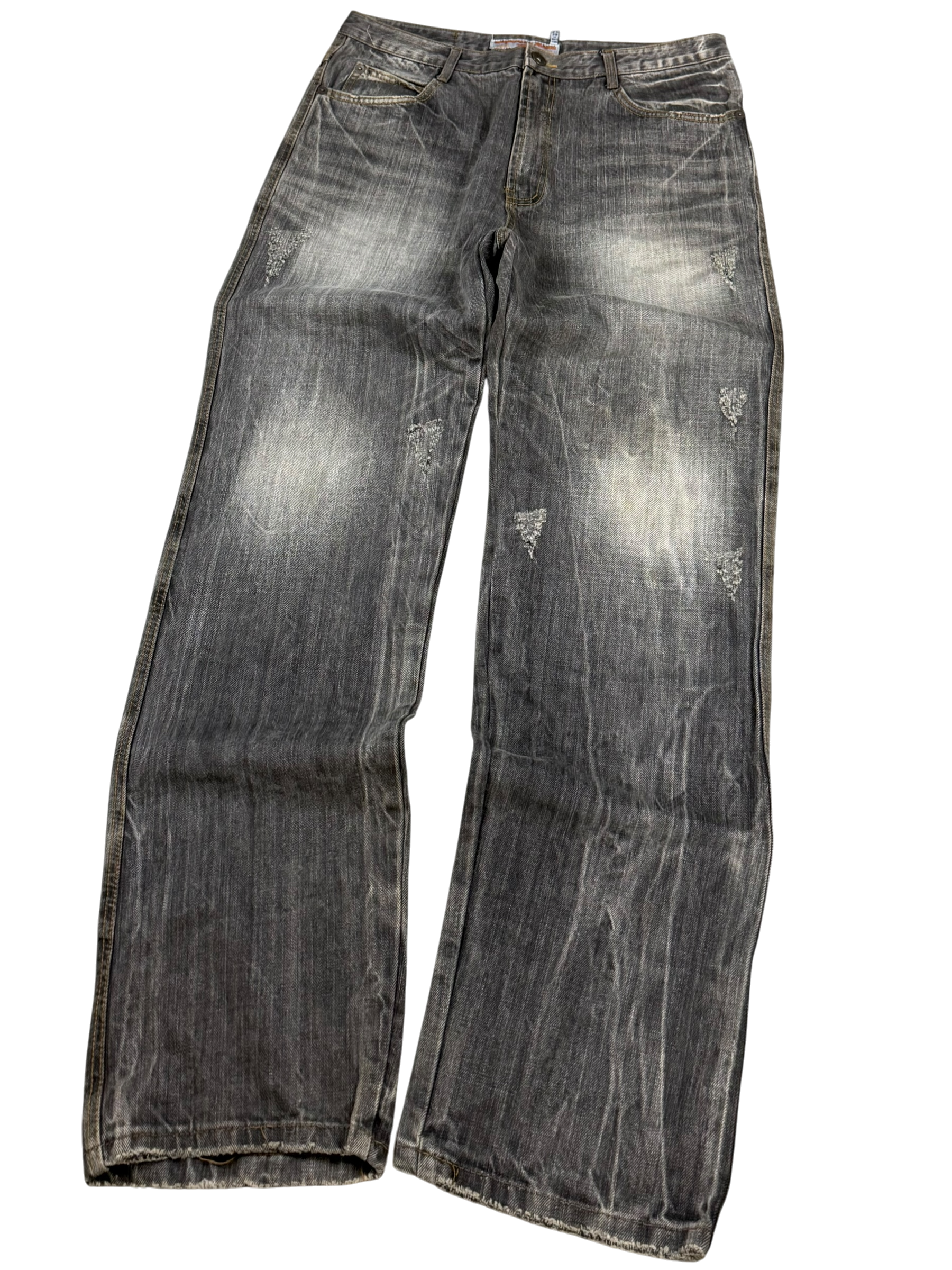 Crazy Washed Bootcut Jeans (XL)