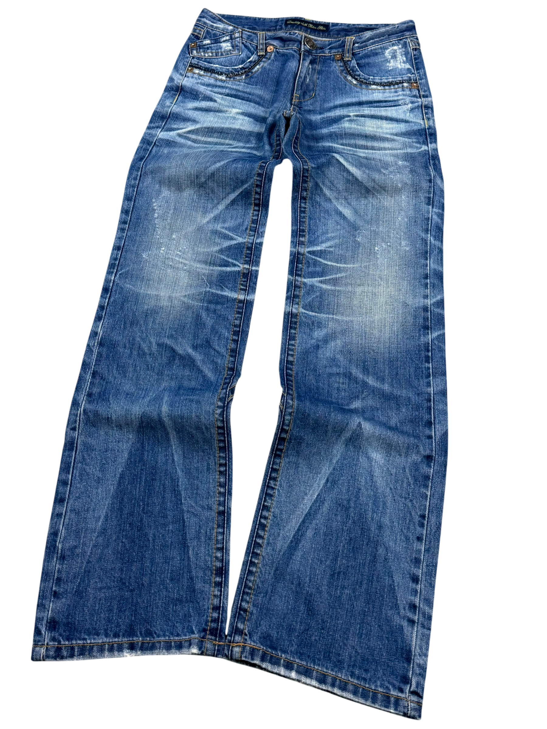 Washed Straightfit Jeans (XS)