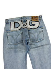 Dolce Gabbana Big Logo Bootcut Jeans (S-M)