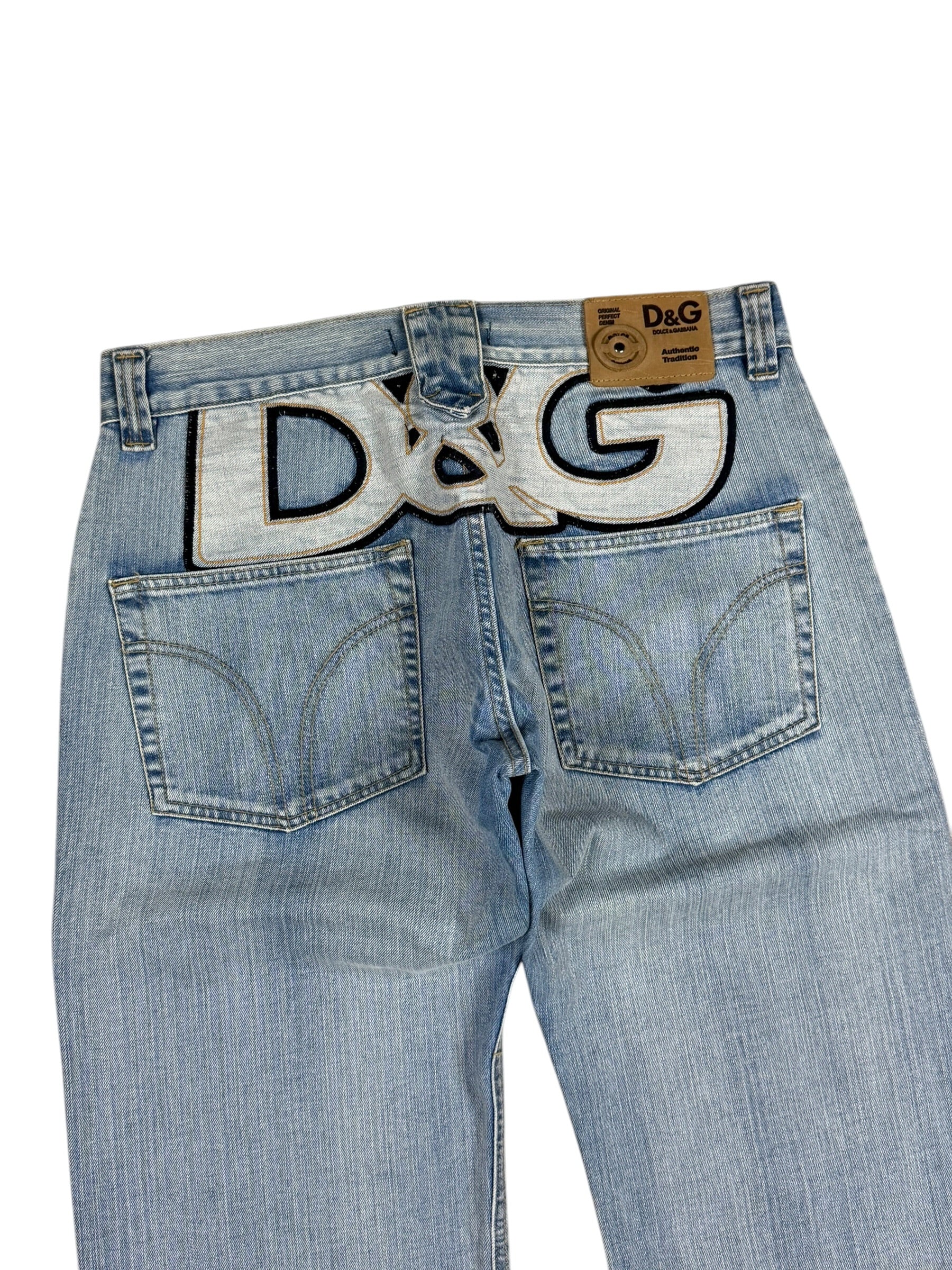 Dolce Gabbana Big Logo Bootcut Jeans (S-M)