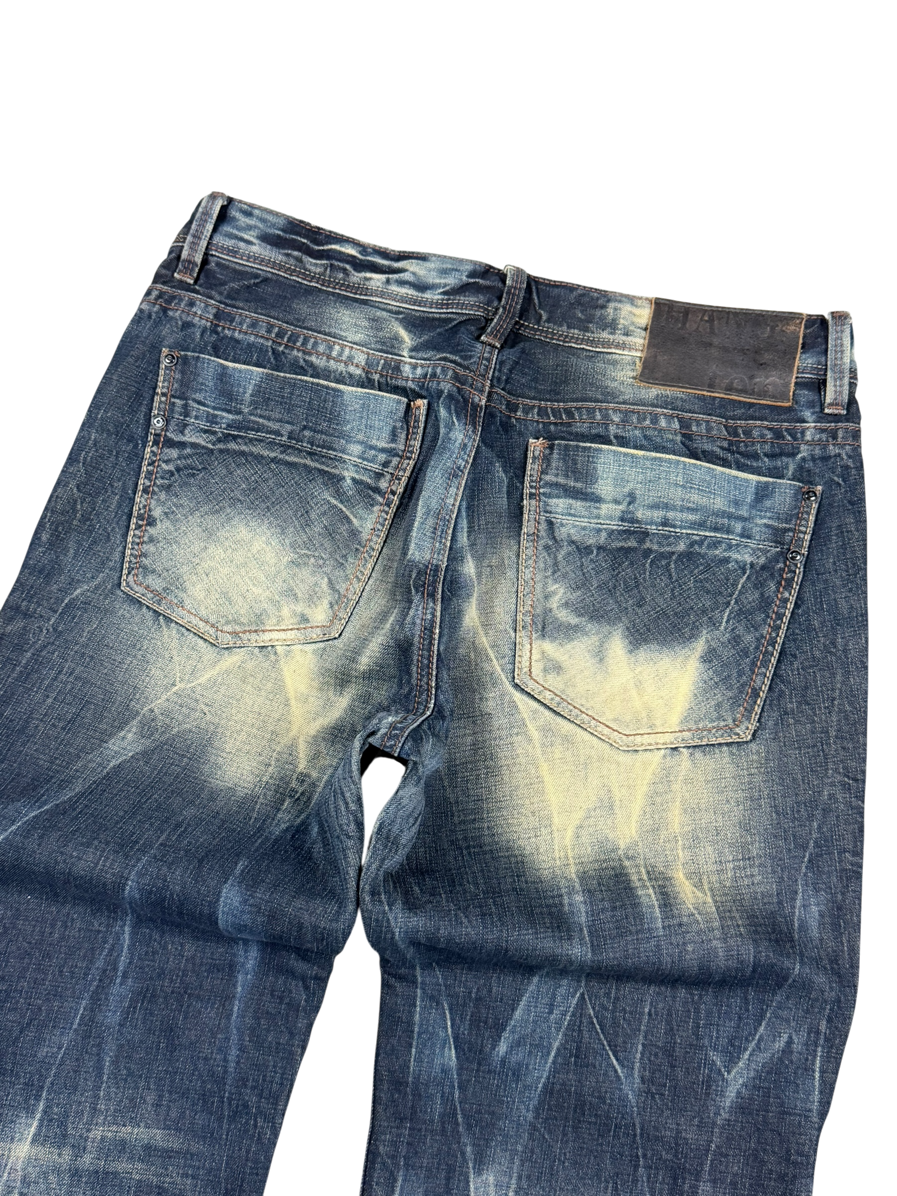 Crazy Washed Straight Fit Jeans (S-M)