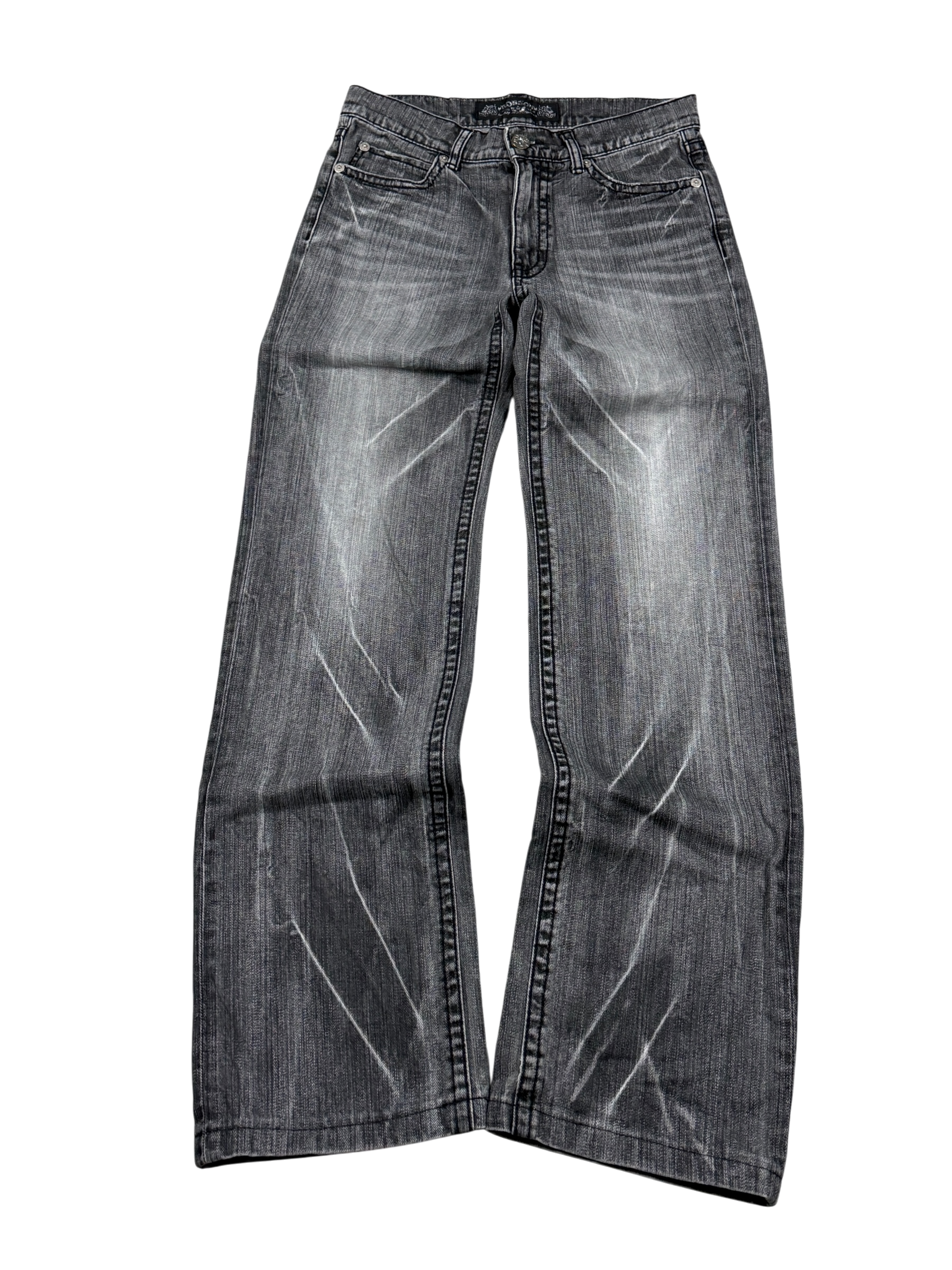 Crazy Washed Bootcut Jeans (S)