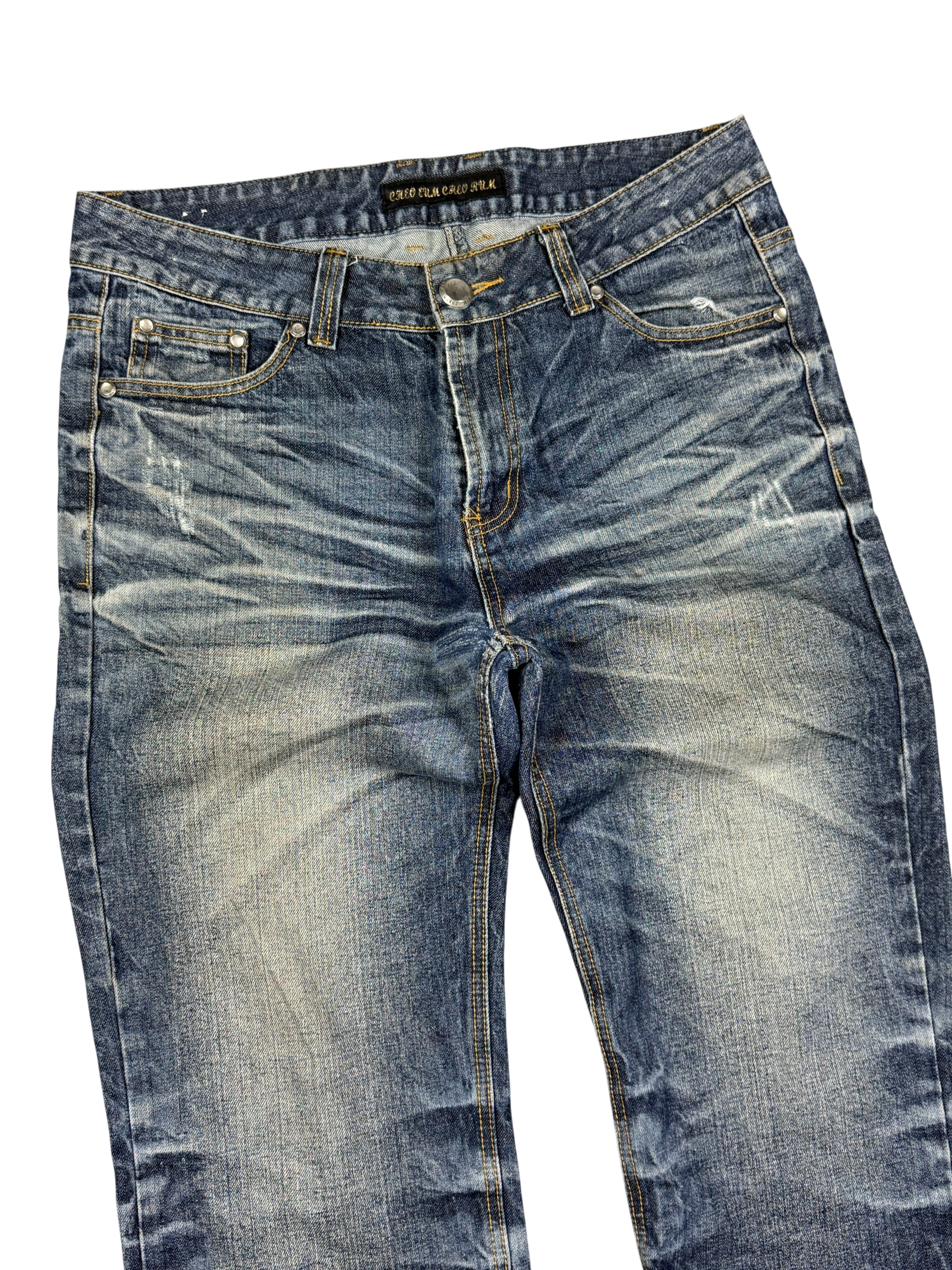 Ultra washed Straight Jeans (L)