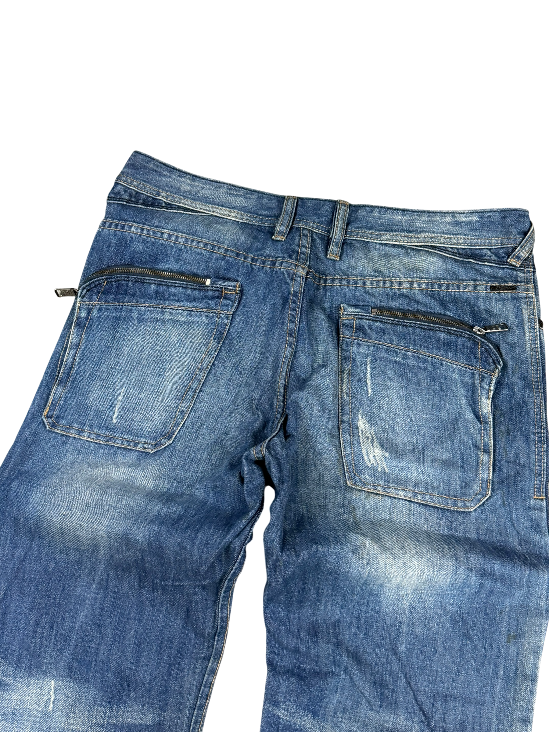 Washed Baggy Jeans (S)