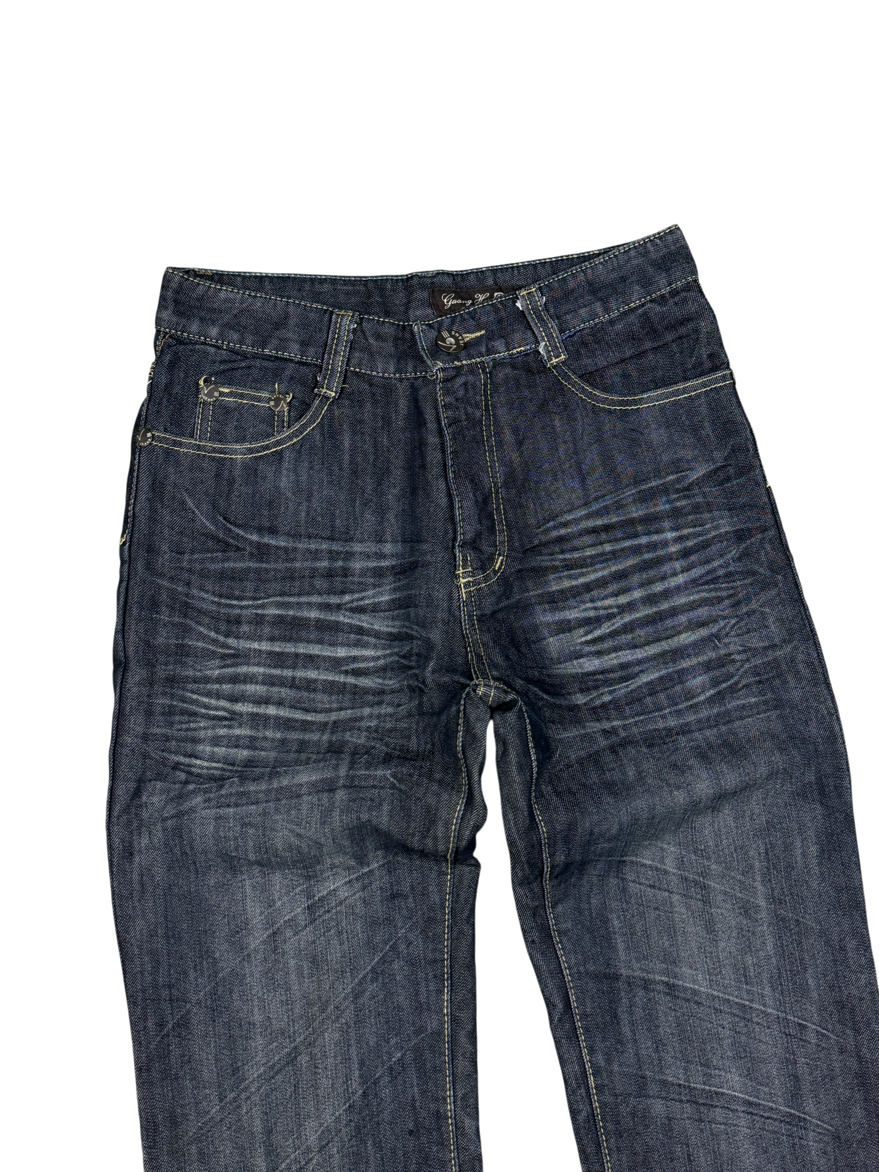 Washed Straight Jeans (XXS)