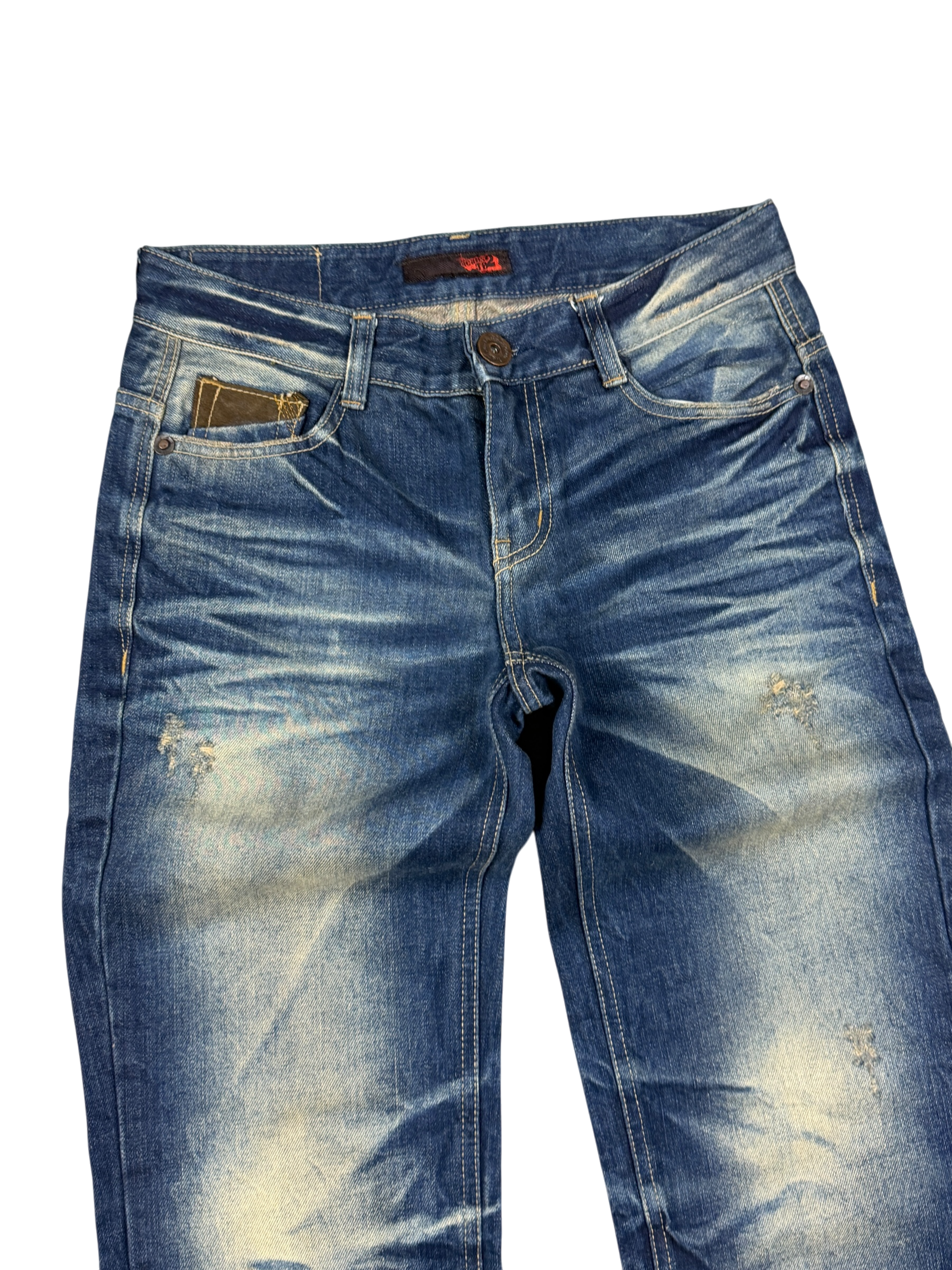 Crazy Washed Slim Jeans (XS-S)