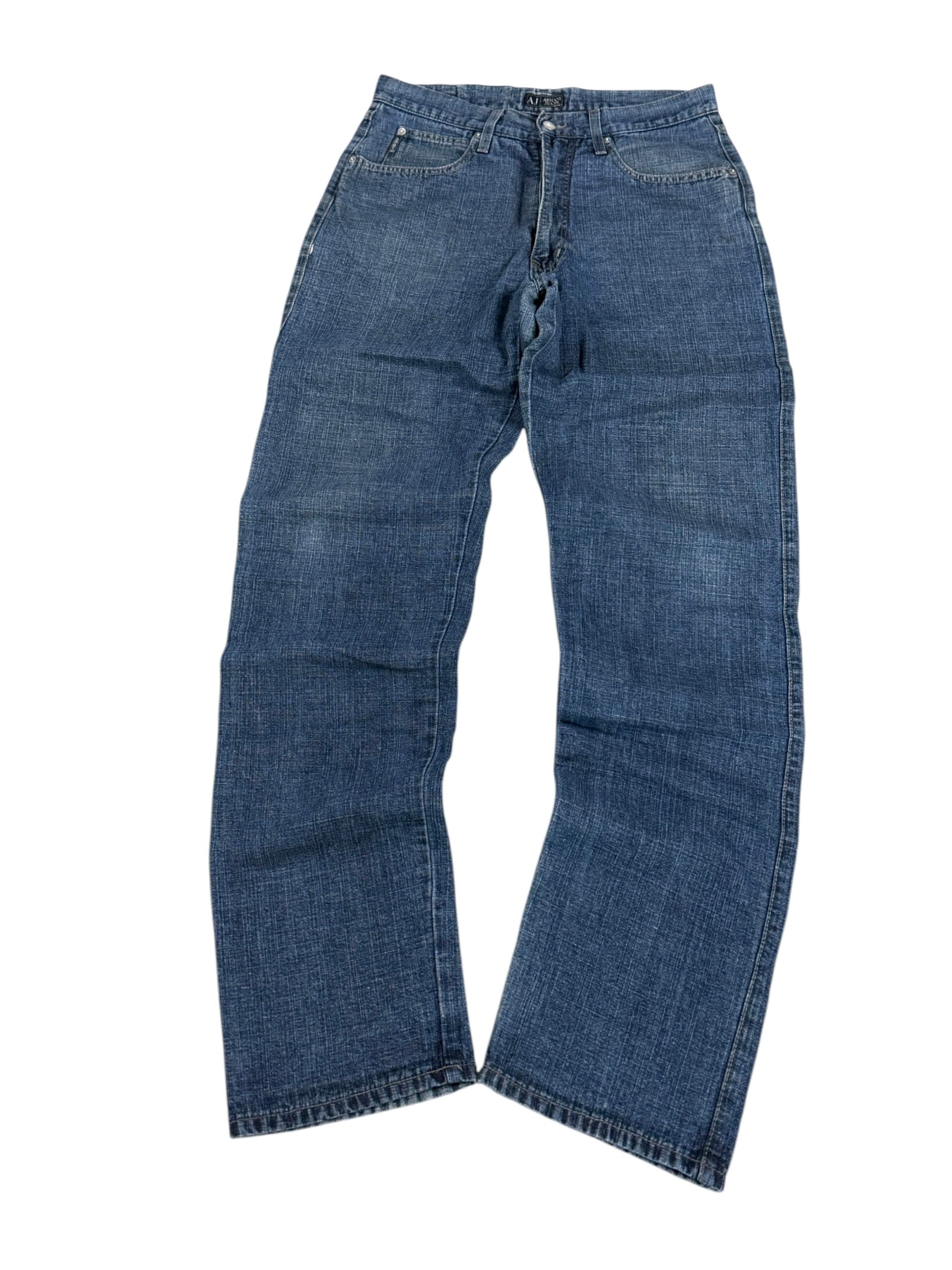 Armani Big Print Straight Jeans (S-M)