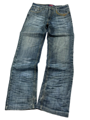 Ultra Washed Straight-Fit Jeans (XS-S)