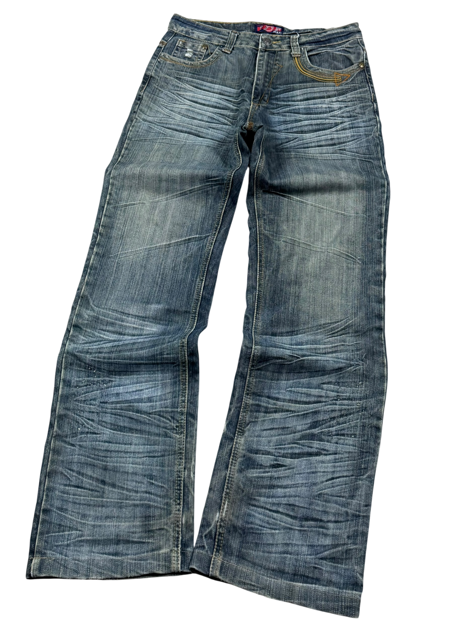 Ultra Washed Straight-Fit Jeans (XS-S)