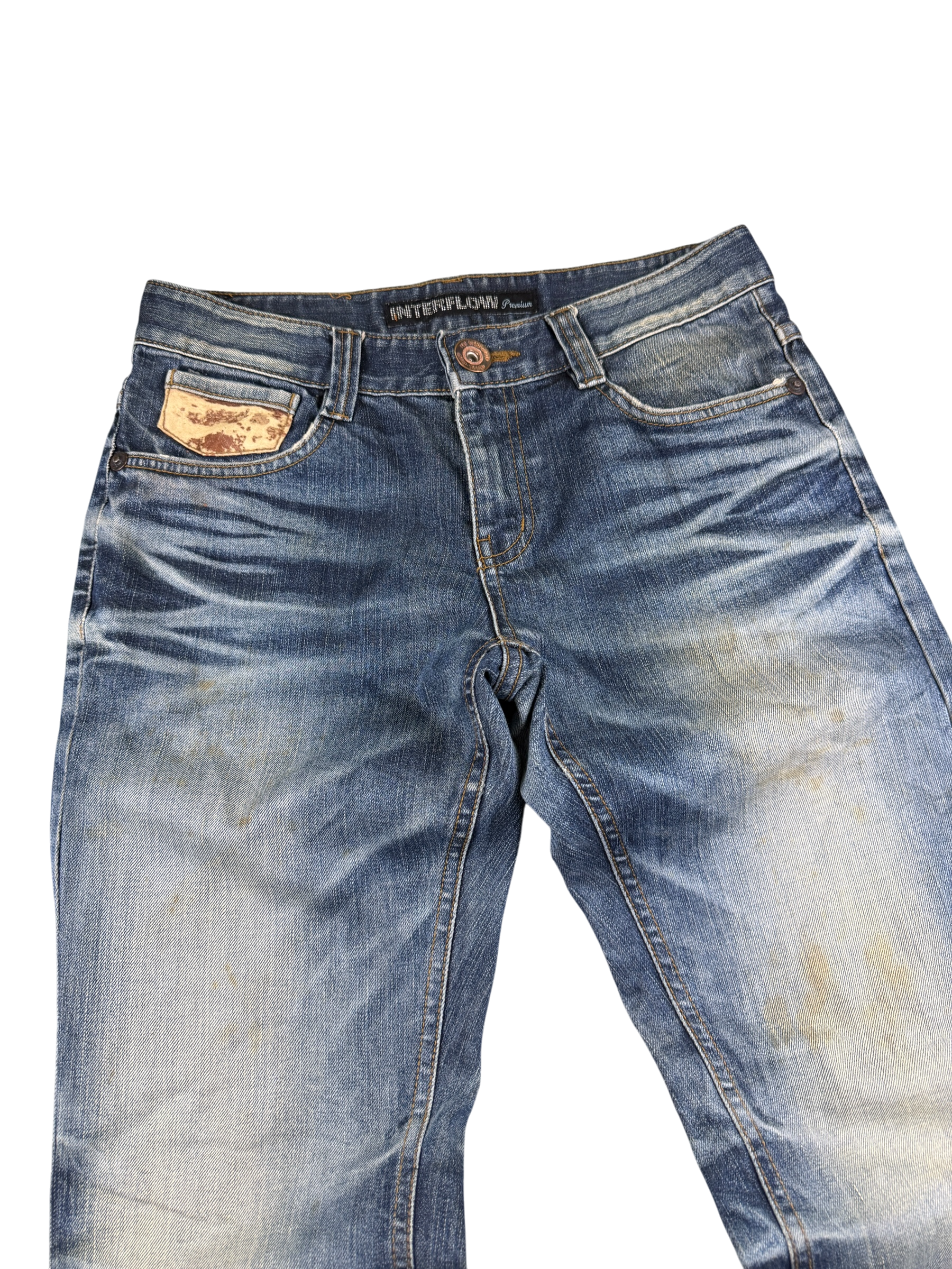 Ultra washed Straight/Bottleg Jeans (S)