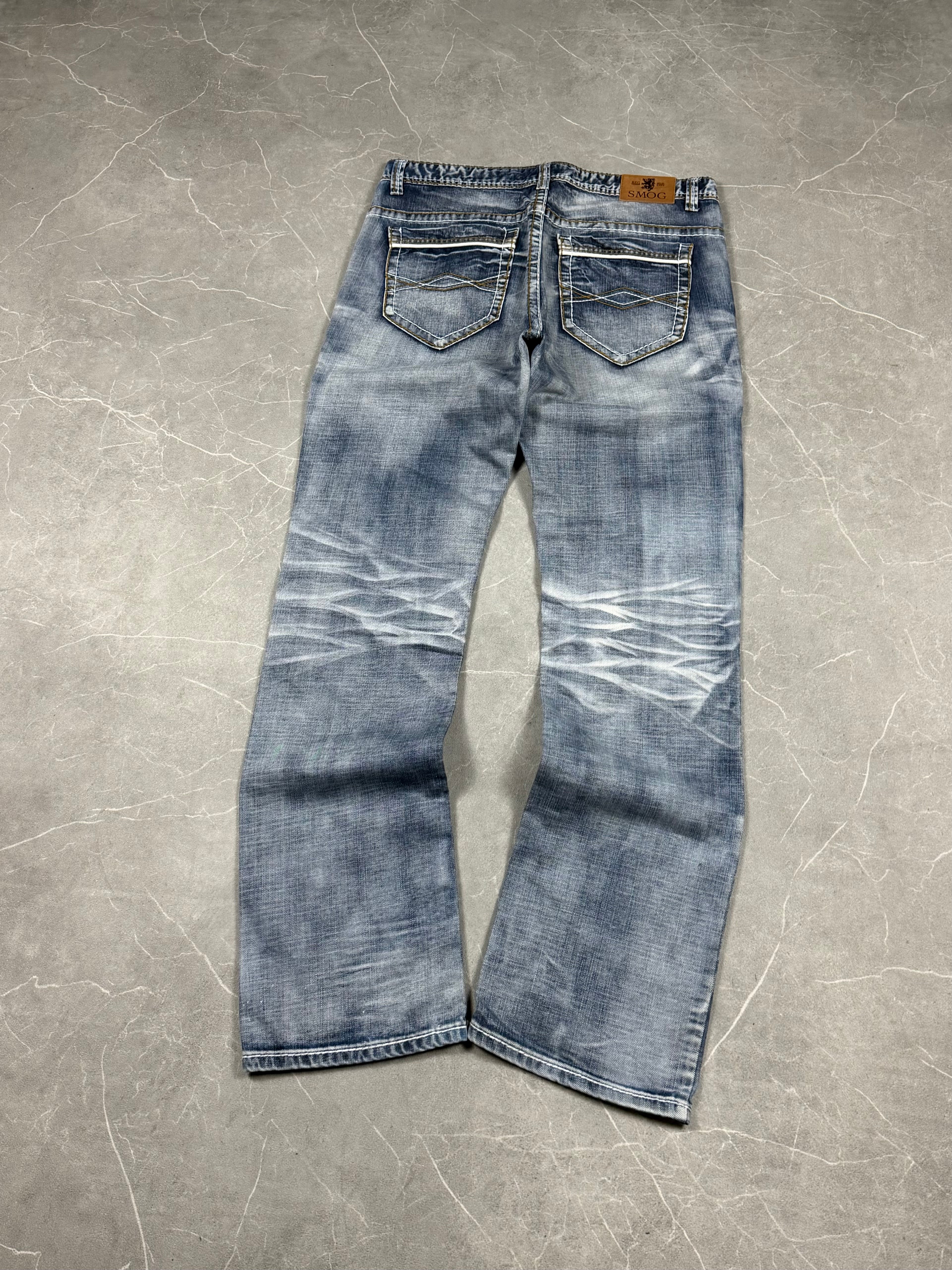 Vintage Washed Straight Jeans (XL)