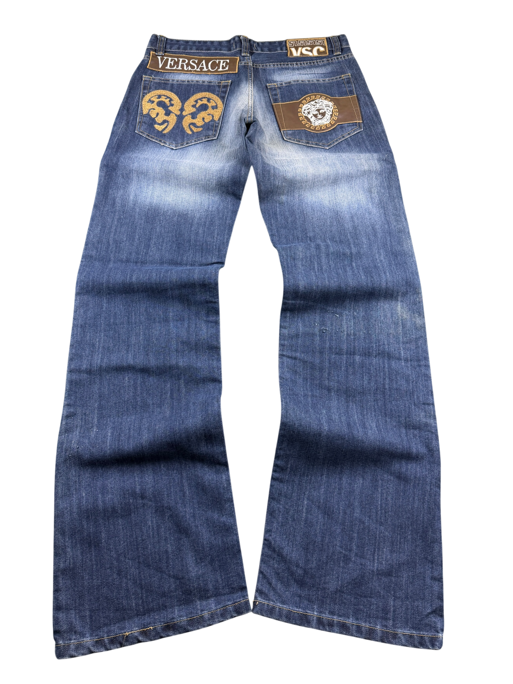 Versace vintage Big Logo Bootcut Jeans (M)