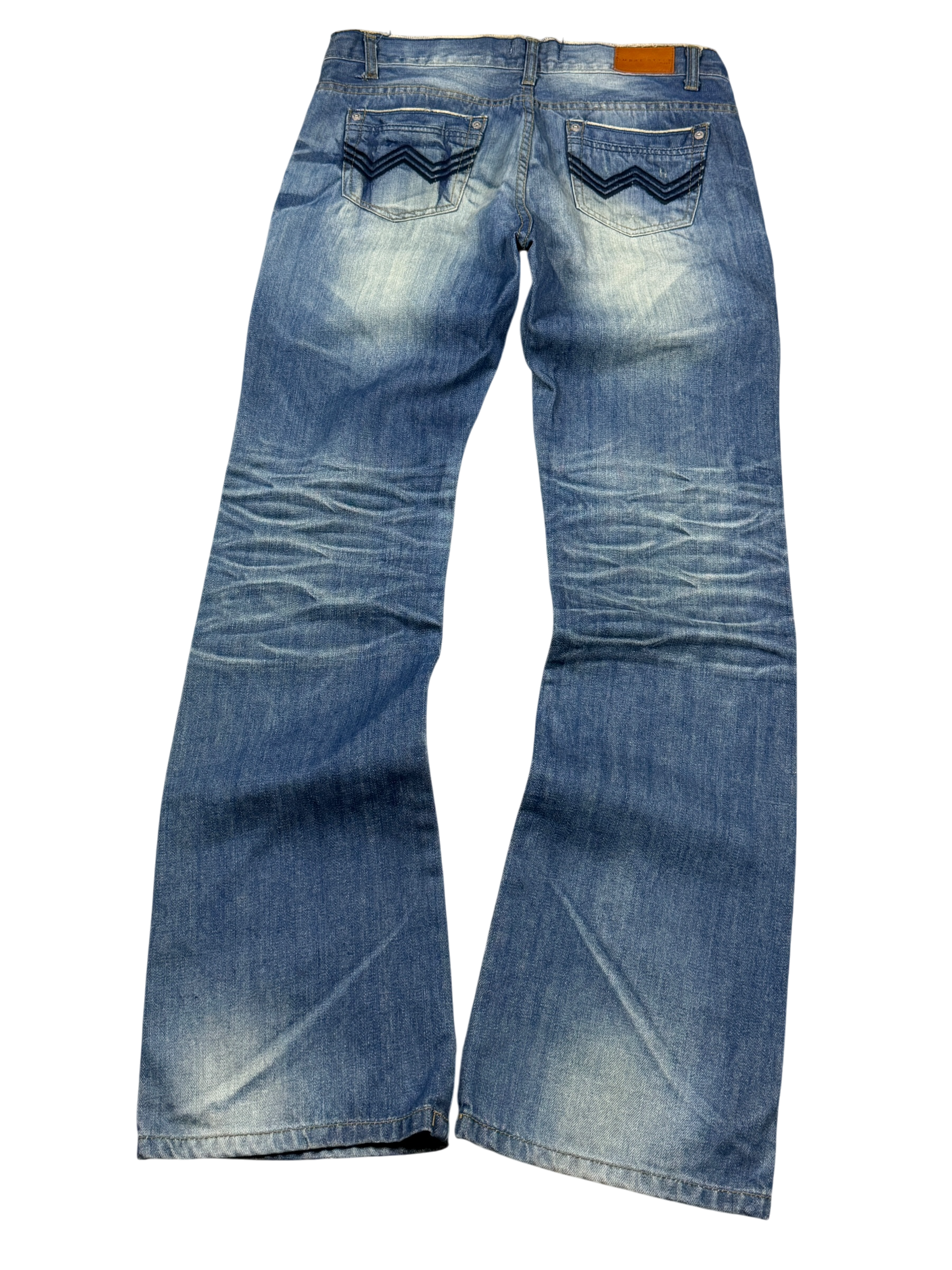 Crazy Washed Bootcut Jeans (S)