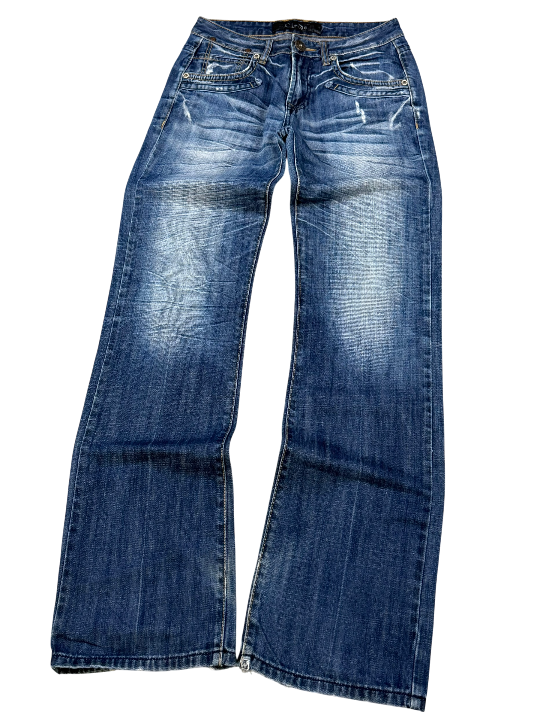 Washed Straight Fit Jeans (S)