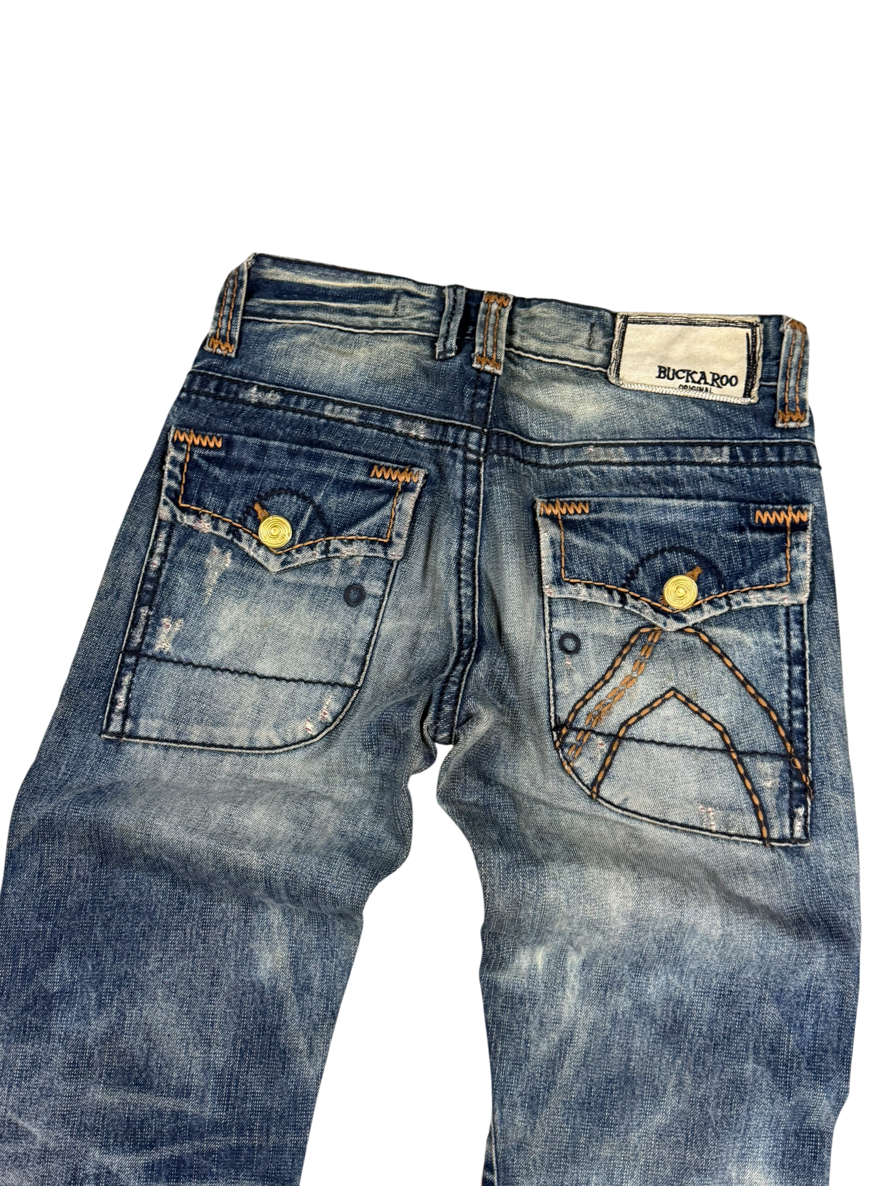Crazy Washed Flared/Bootcut Jeans (S)