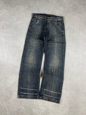 Vintage washed Baggy/Bootcut Jeans (M)