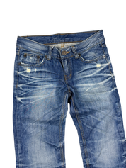 Crazy Washed Straight Jeans (XS)