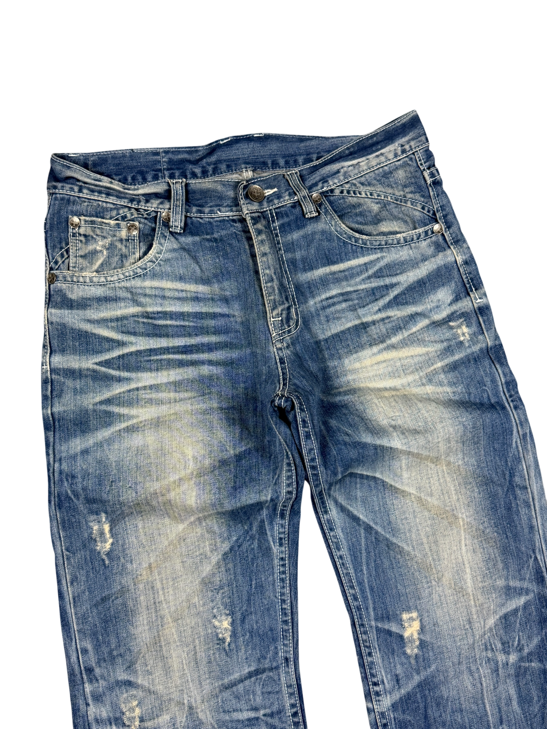 Crazy Hard Washed Bootcut Jeans (M)