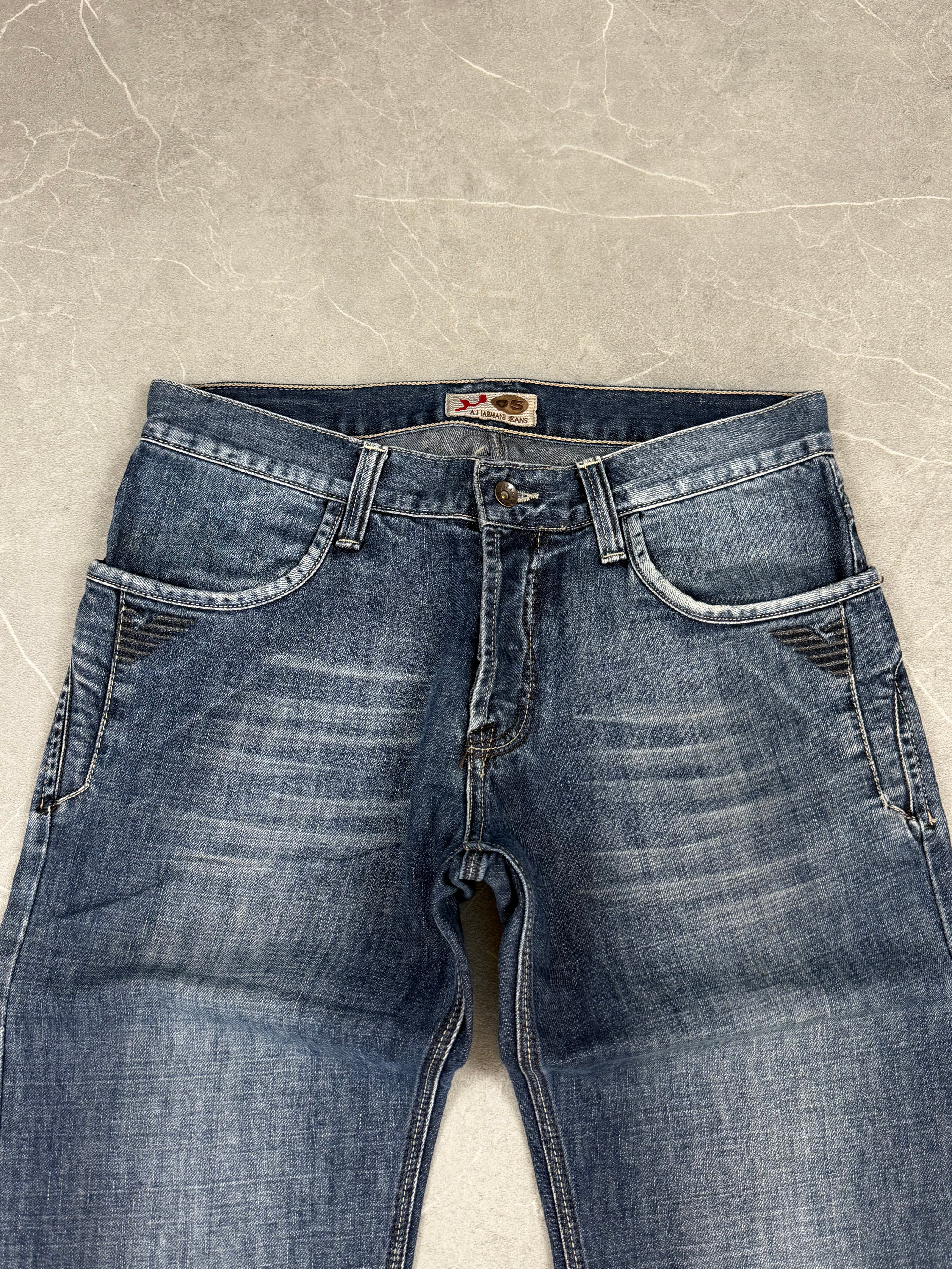 Armani Vintage Biglogo Bootcut Jeans (M)