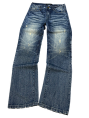 Washed Straight Fit Jeans (S)