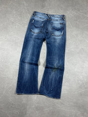 Vintage Bootcut Jeans painted (M)