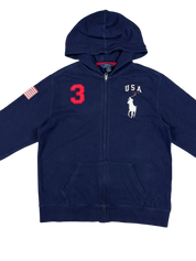 Ralph Lauren Big Pony USA Zip Hoodie (S)