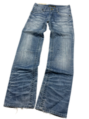 Washed Straight Fit Jeans (XS)