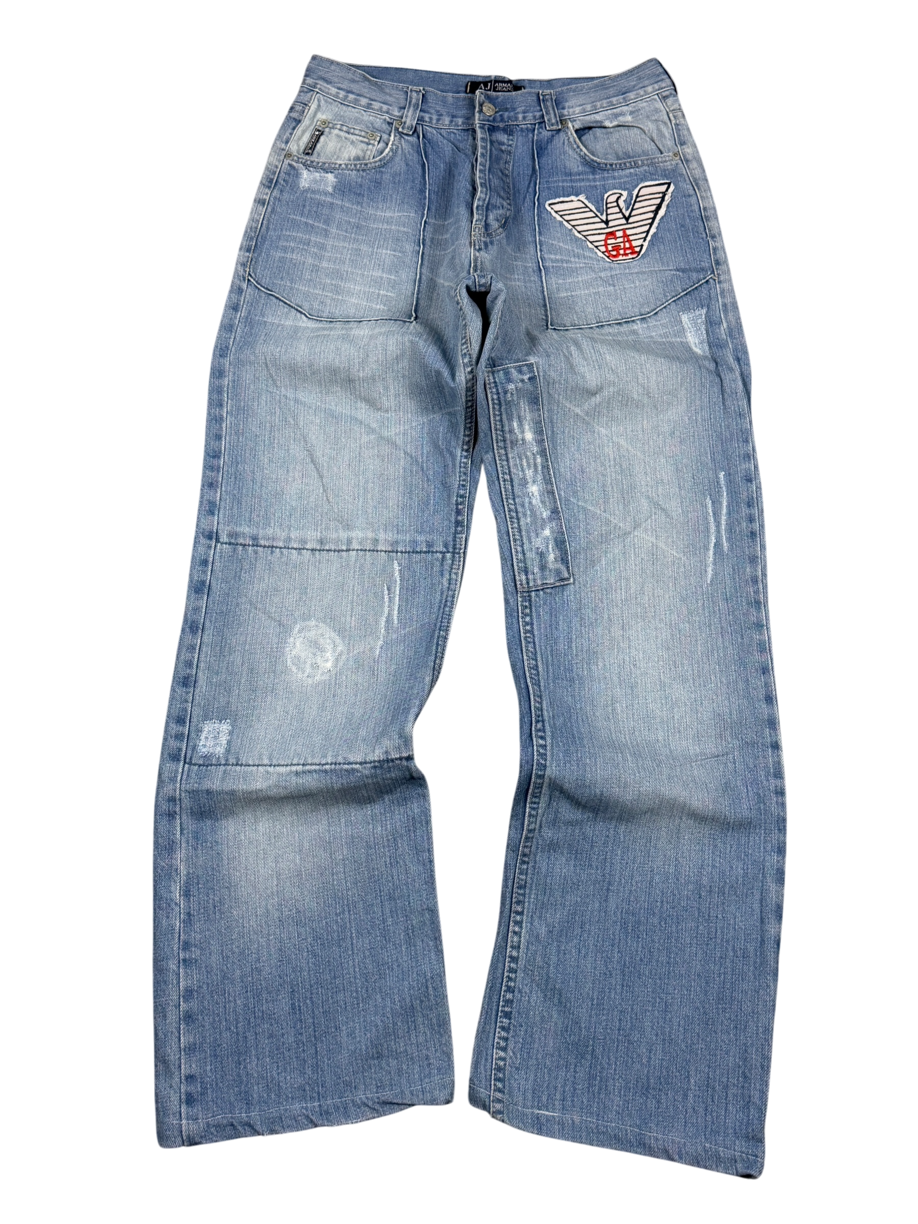 Armani vintage Big Logo Baggy Jeans (S)